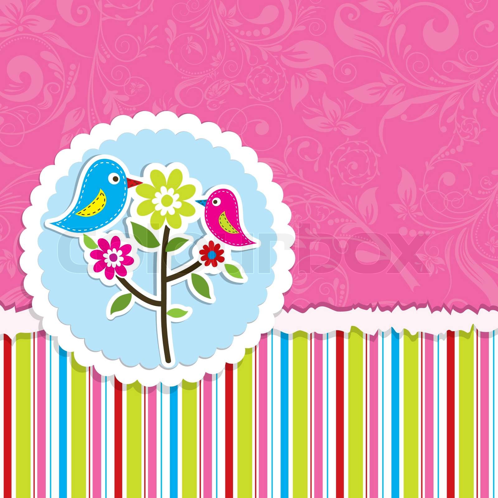 Vorlage Grußkarte , Vektor- | Stock-Vektor | Colourbox