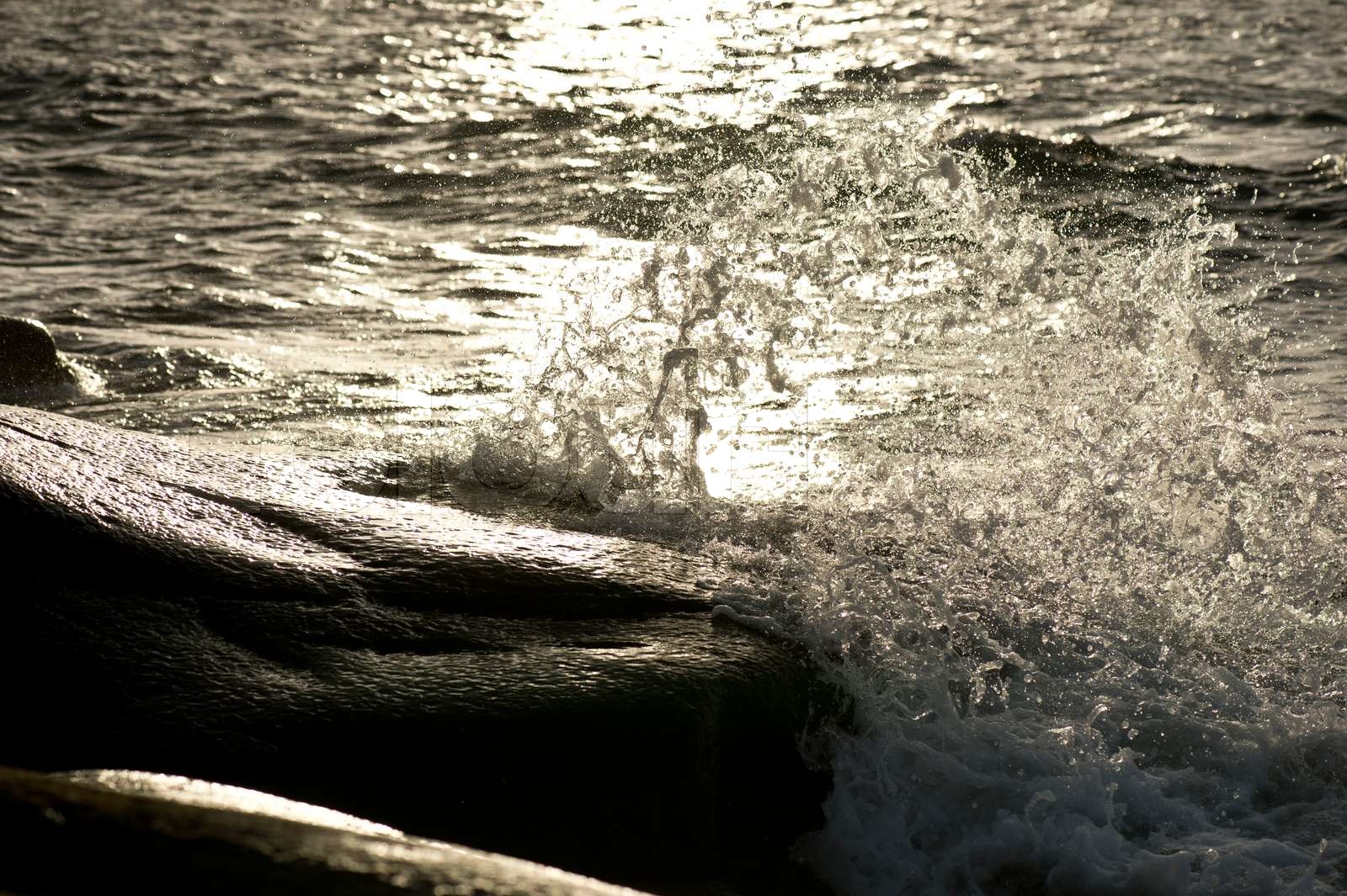 Ocean breakers Stock image Colourbox