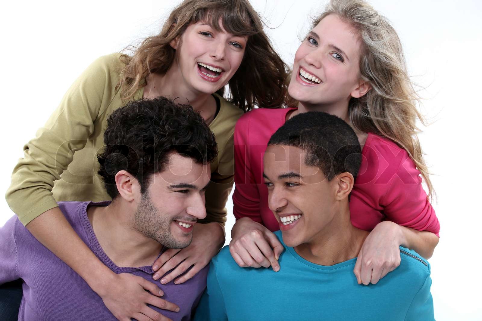 Old and young foursome