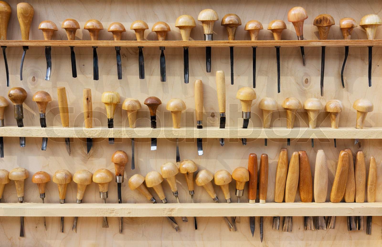 Satz Meißel Stock Bild Colourbox