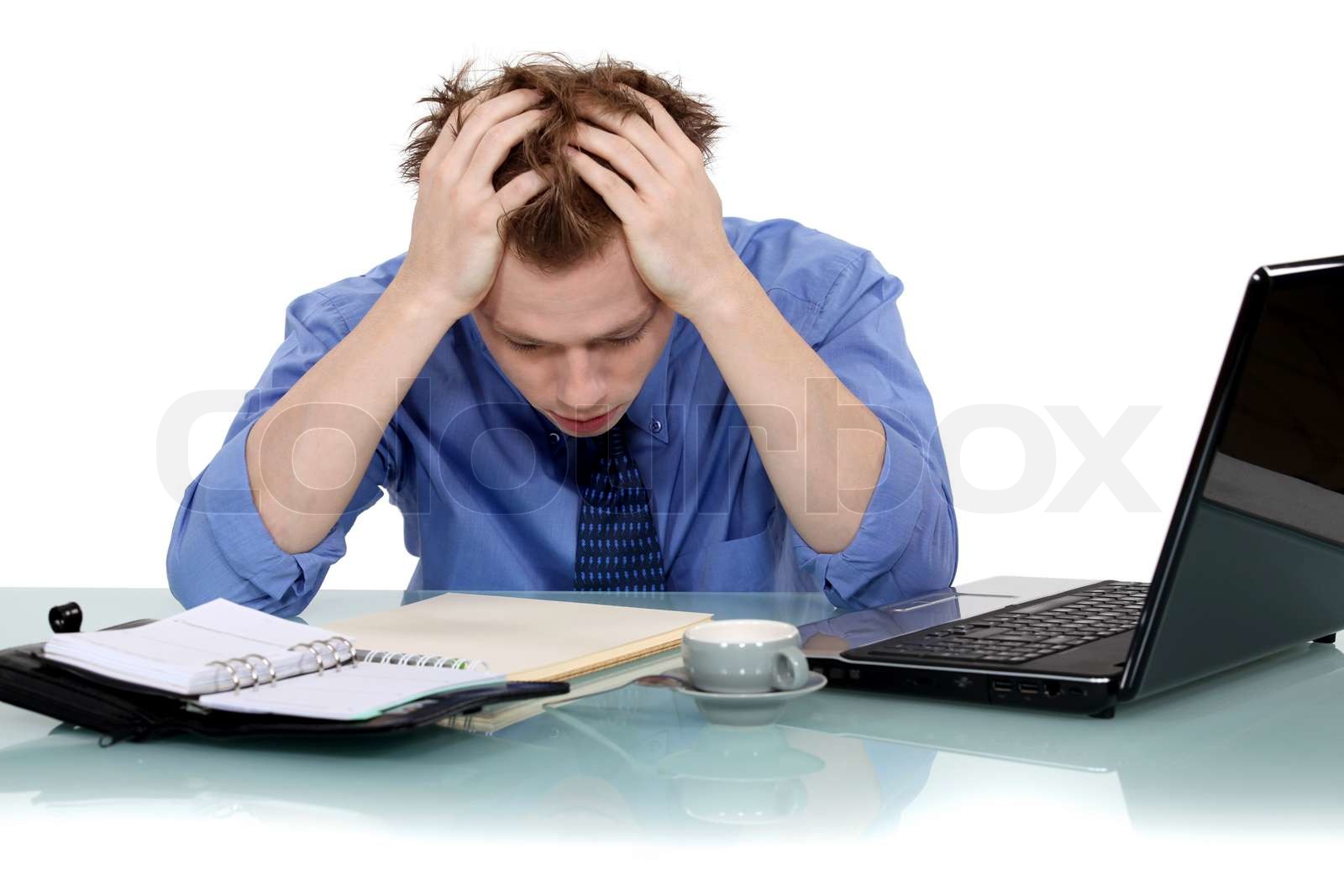 Mann erschöpft | Stock Bild | Colourbox