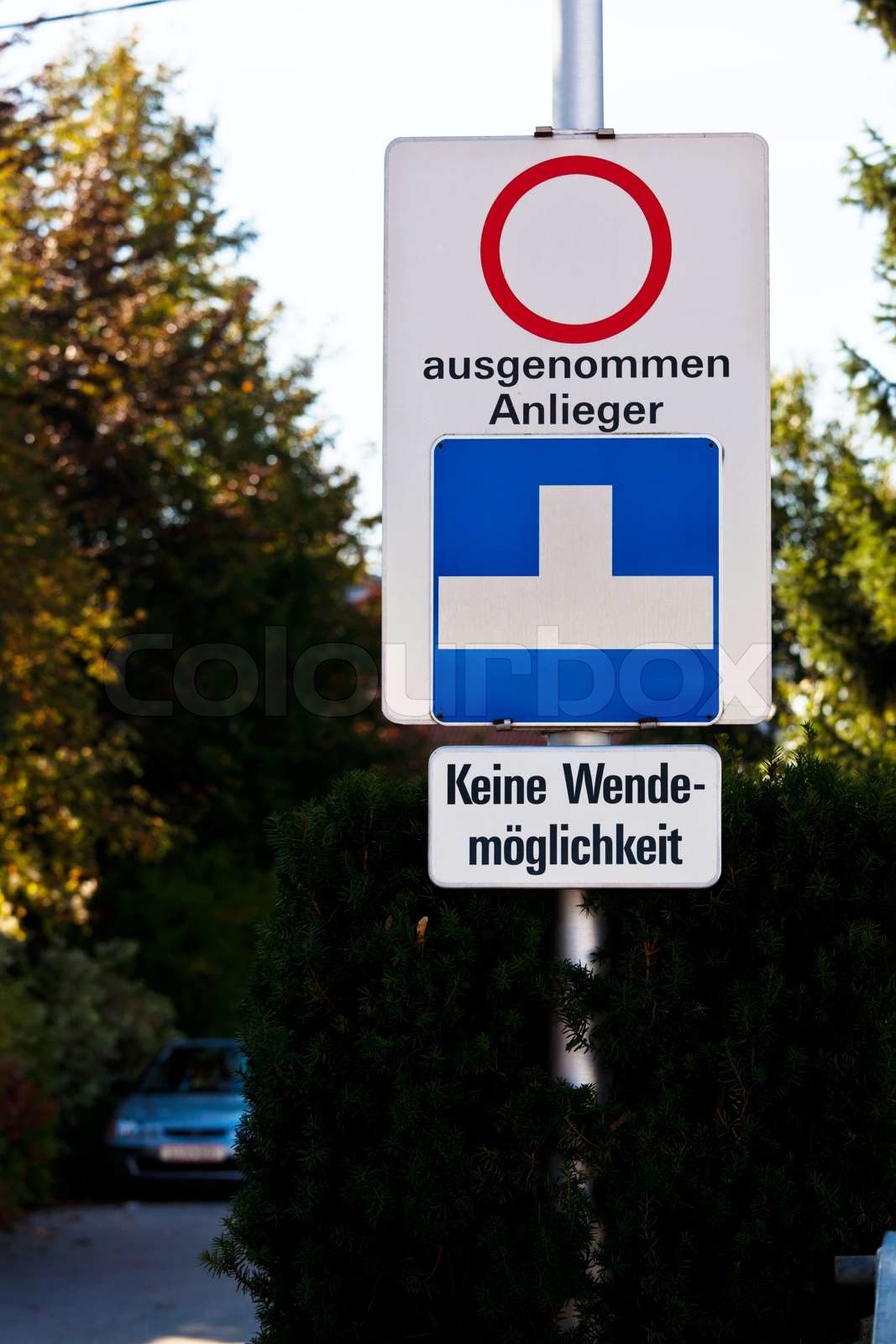 Traffic Ban Residents Stock Image Colourbox