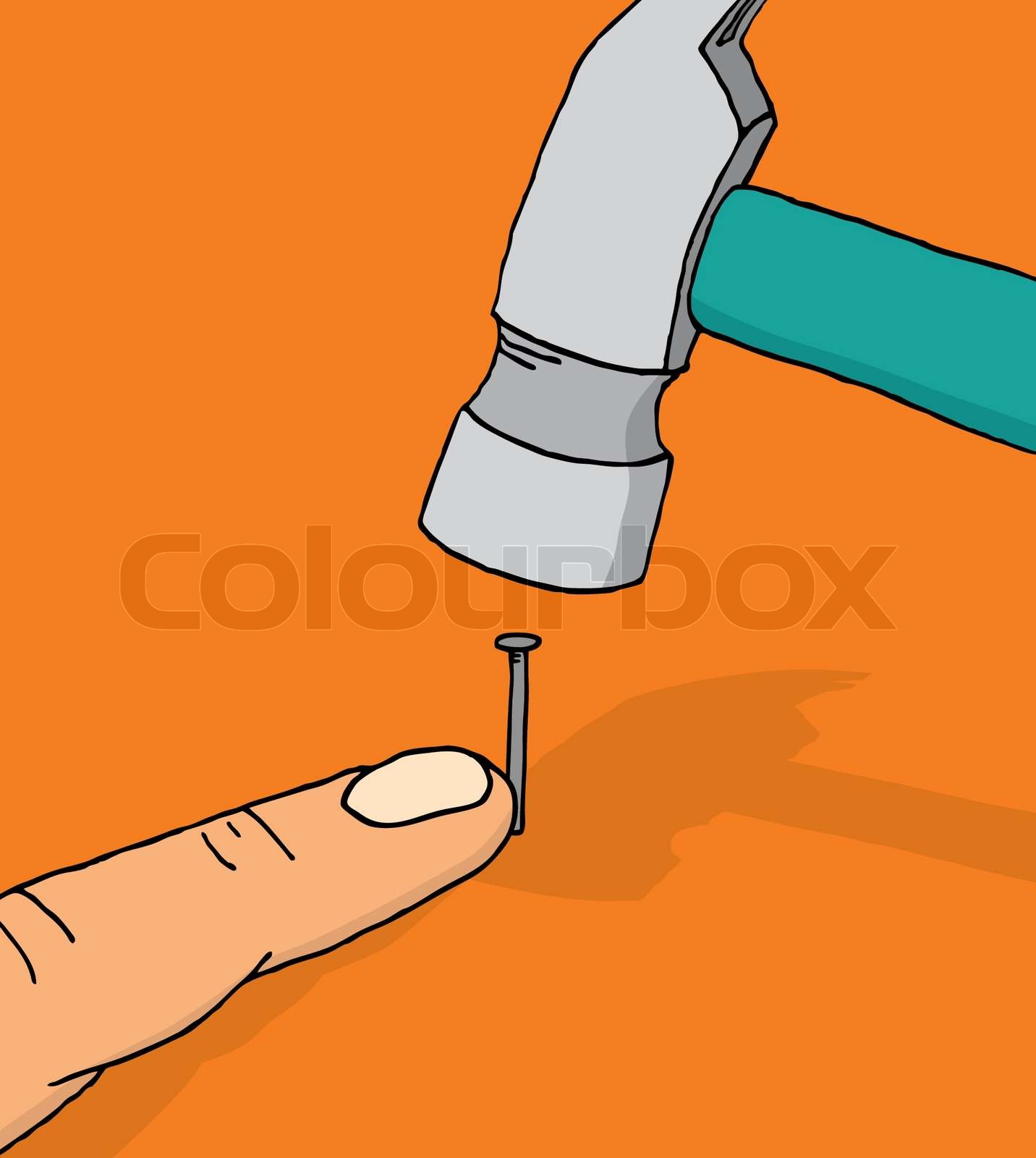 hammer to fall Stock vector Colourbox