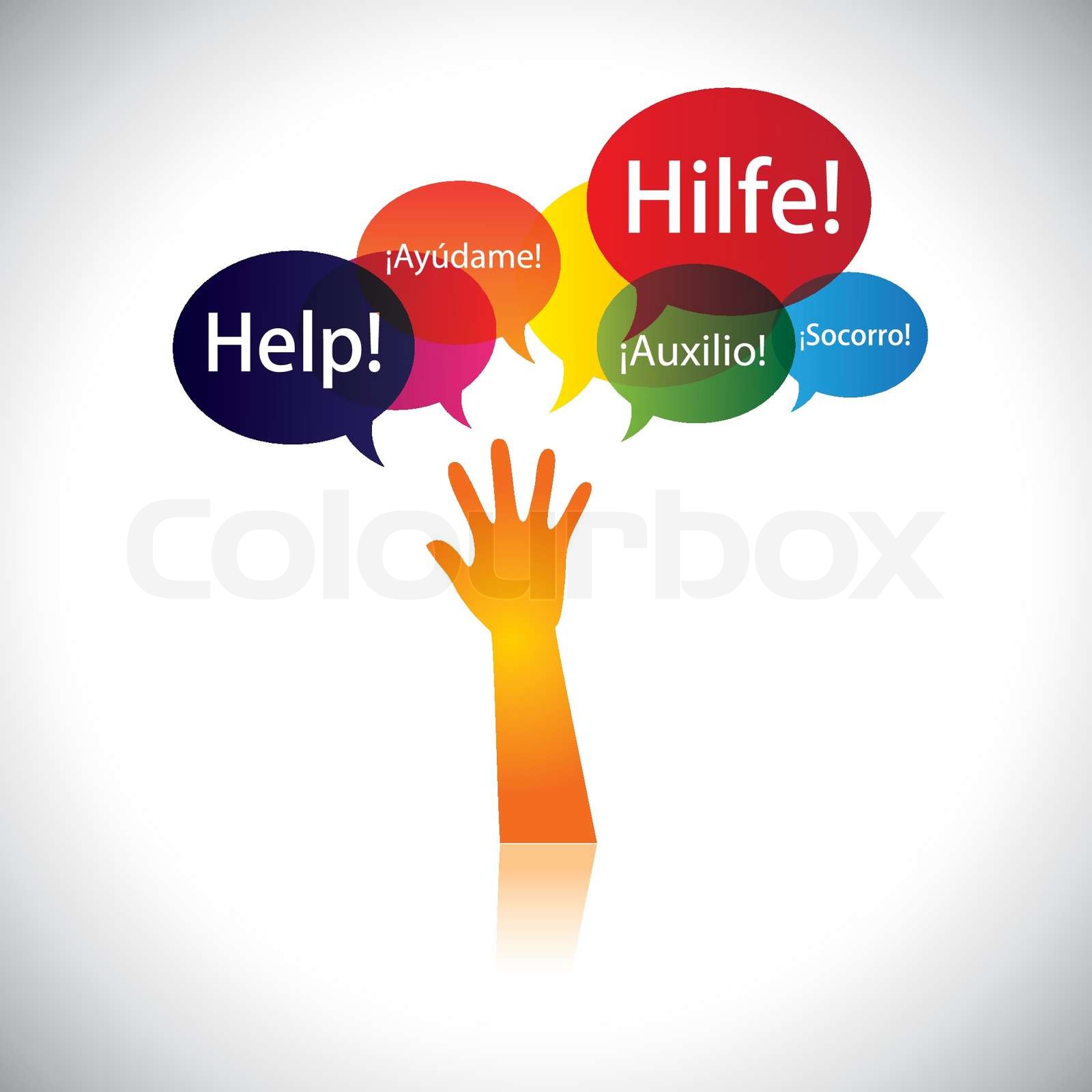 Konzept eines Kindes oder einer Person in Not, Hilfe, Support anfordern