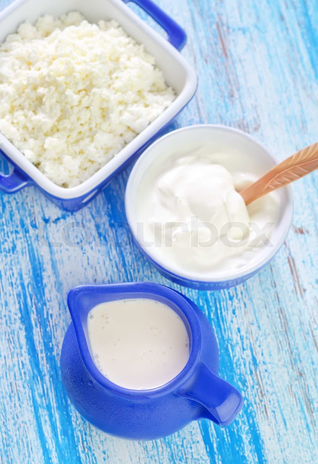 Milcherzeugnisse Stock Bild Colourbox