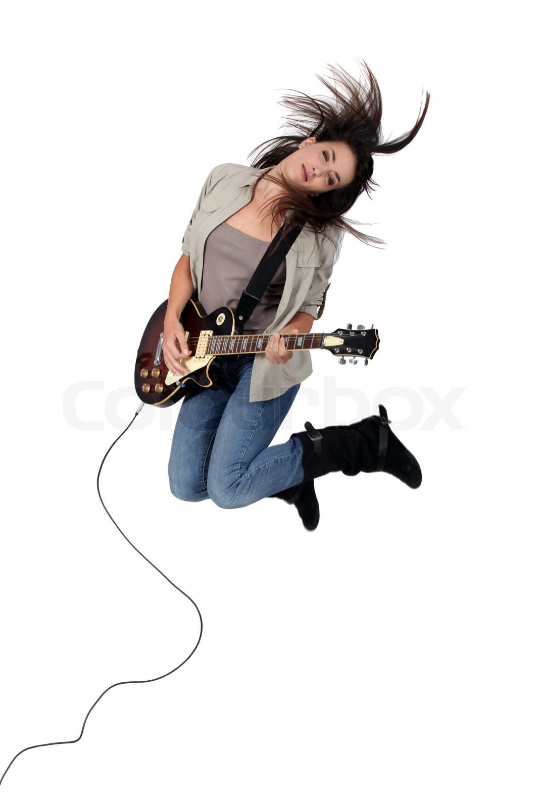 Female rocker | Stock image | Colourbox