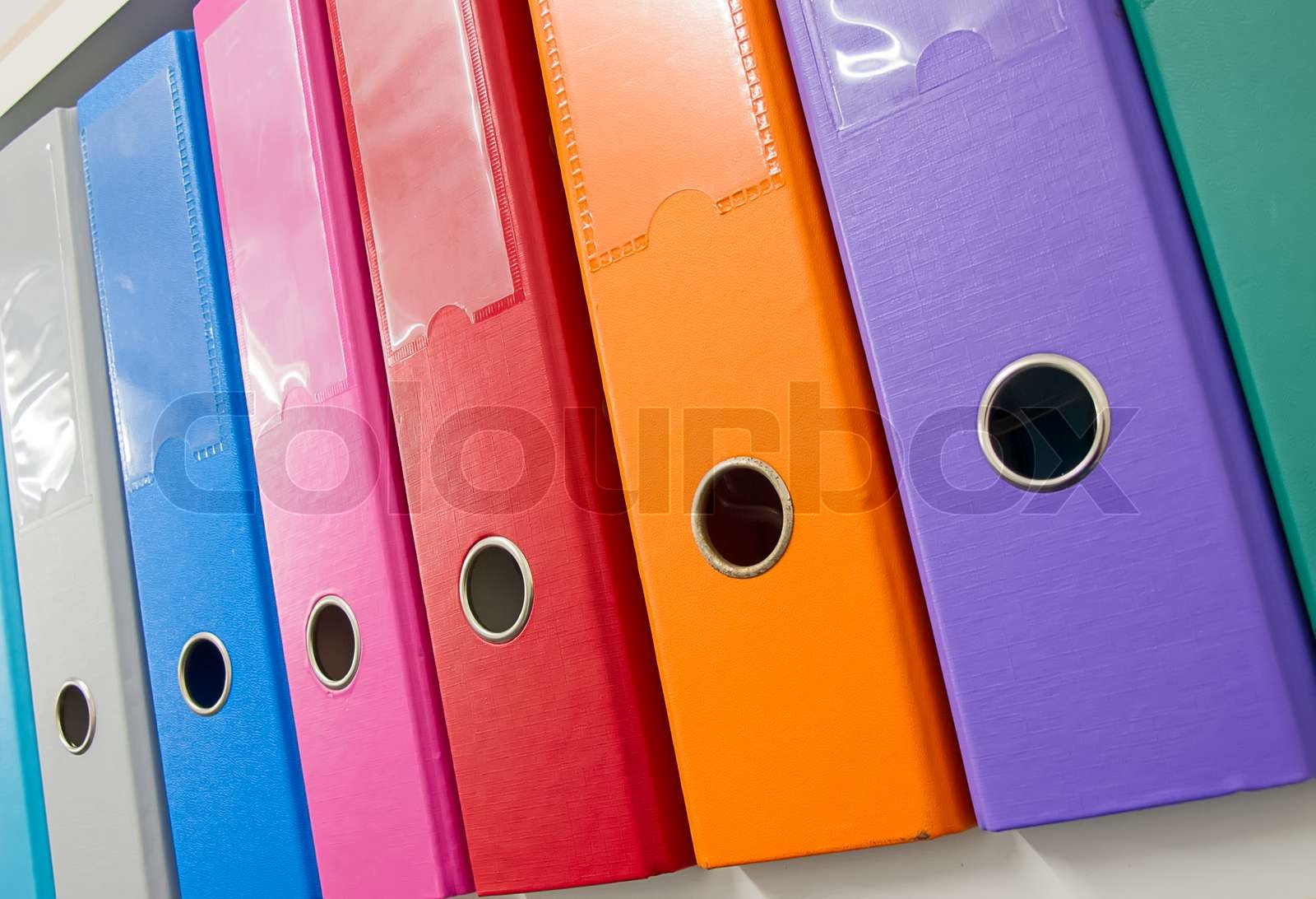 Office Folders Stock Image Colourbox