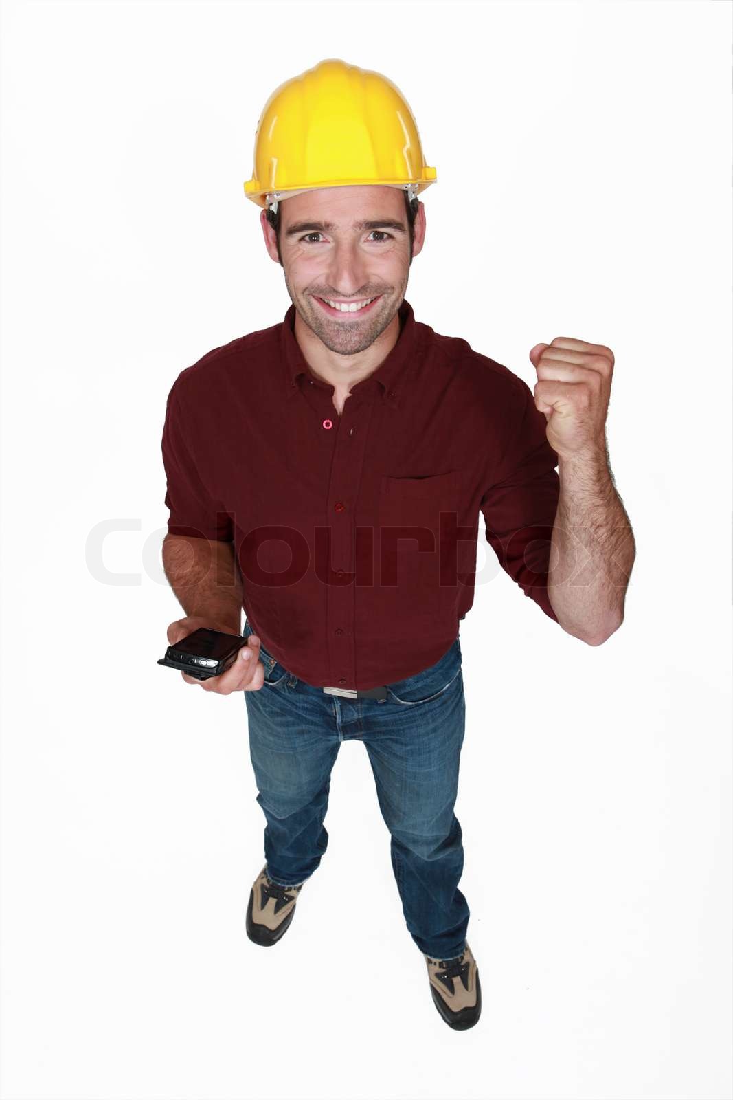 successful craftsman Stock image Colourbox