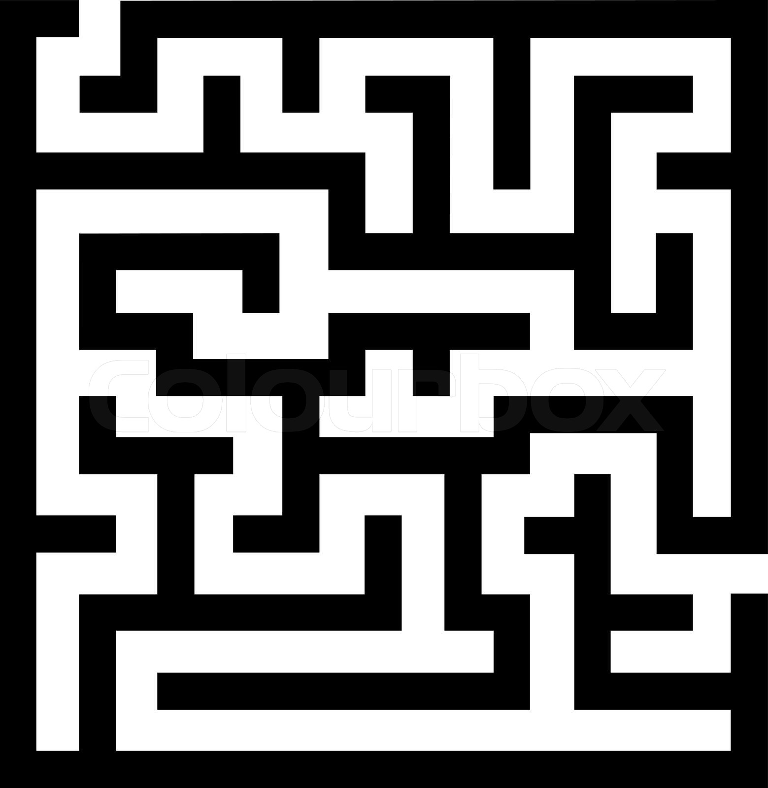 simple maze Stock vector Colourbox