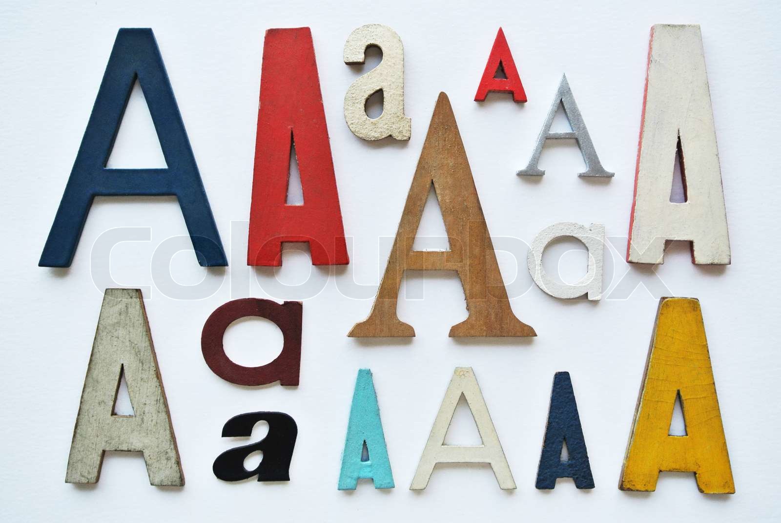 Verschiedene Arten Typografie Stock Bild Colourbox