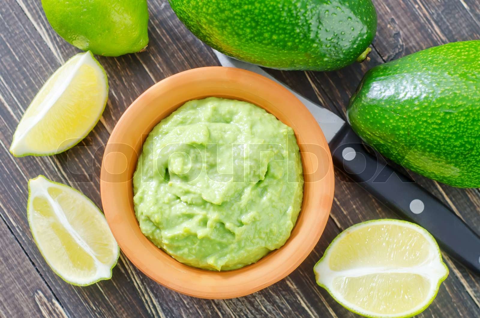 guacamole in bowl Stock image Colourbox