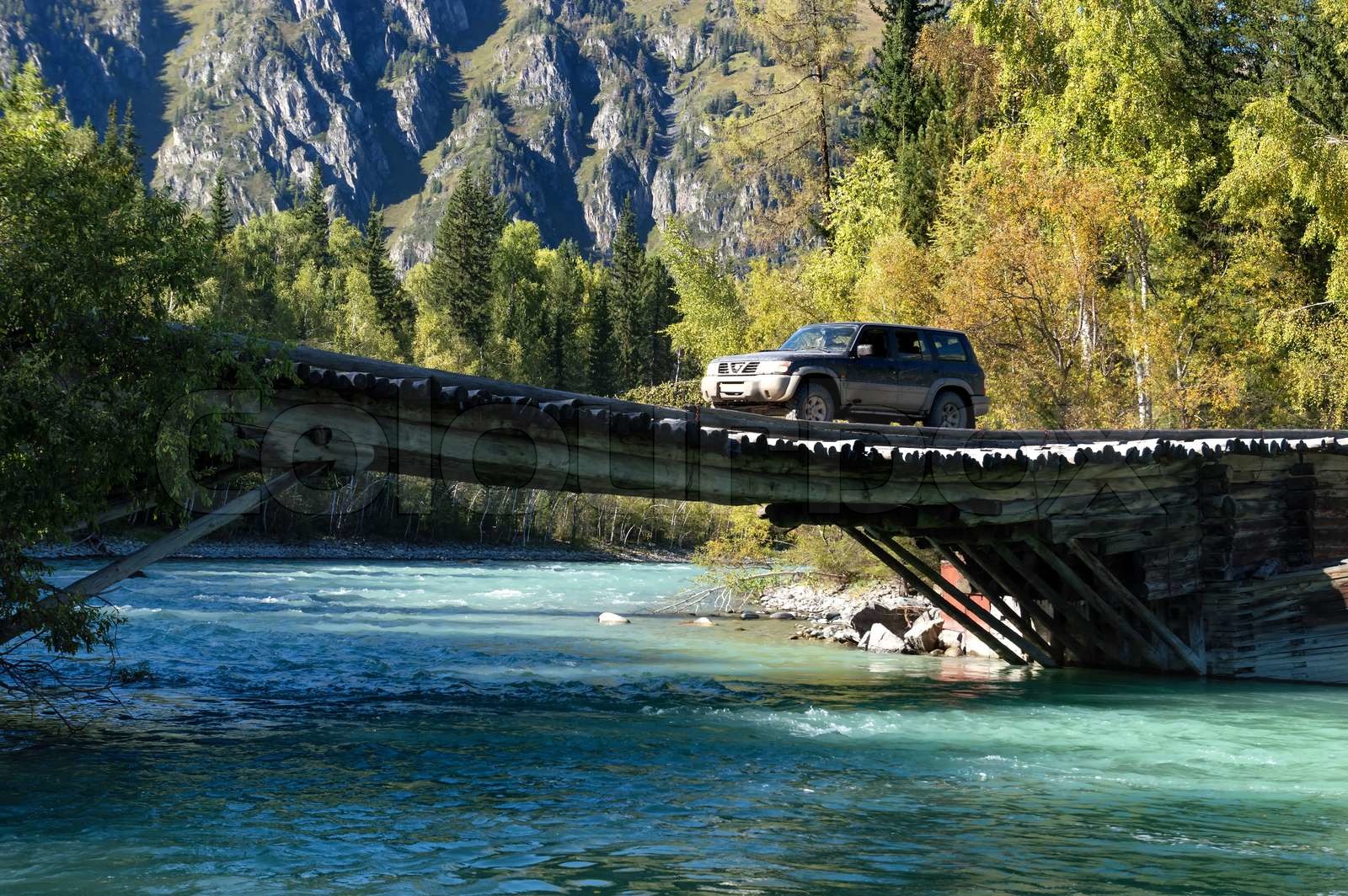 Fluss in OstKasachstan , AltaiGebirge Stock Bild Colourbox