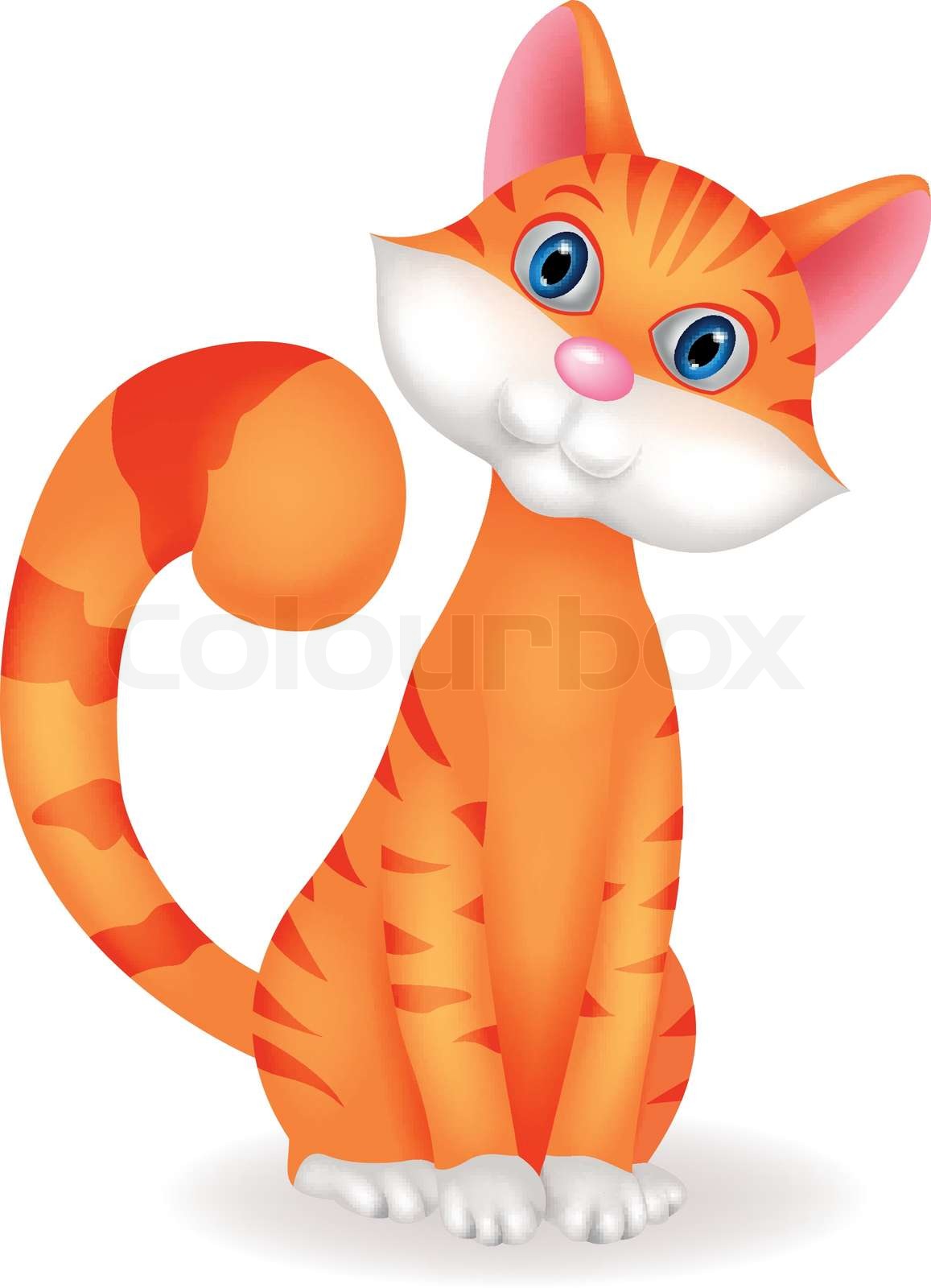 Cat cartoon character | Stock vector | Colourbox
