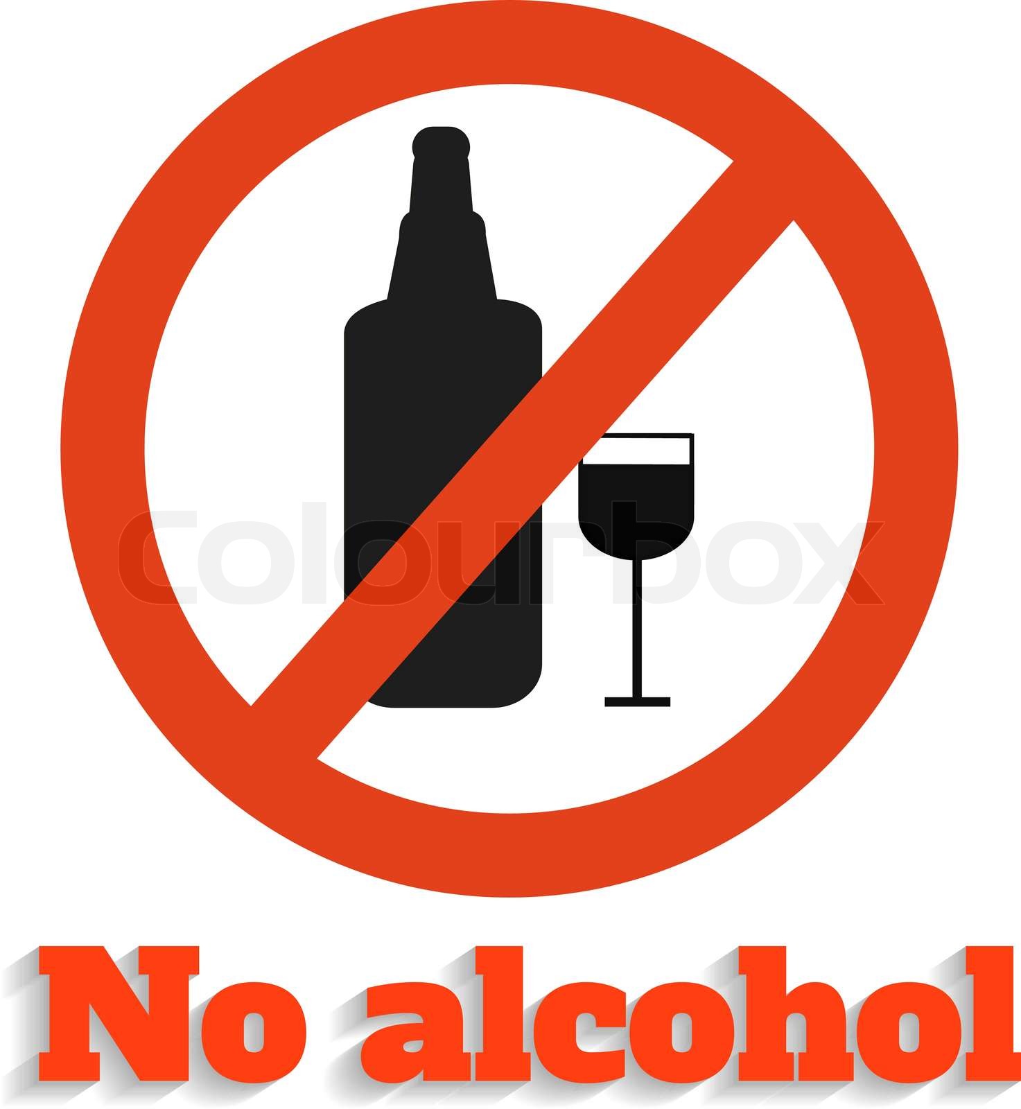 No alcohol | Stock vector | Colourbox