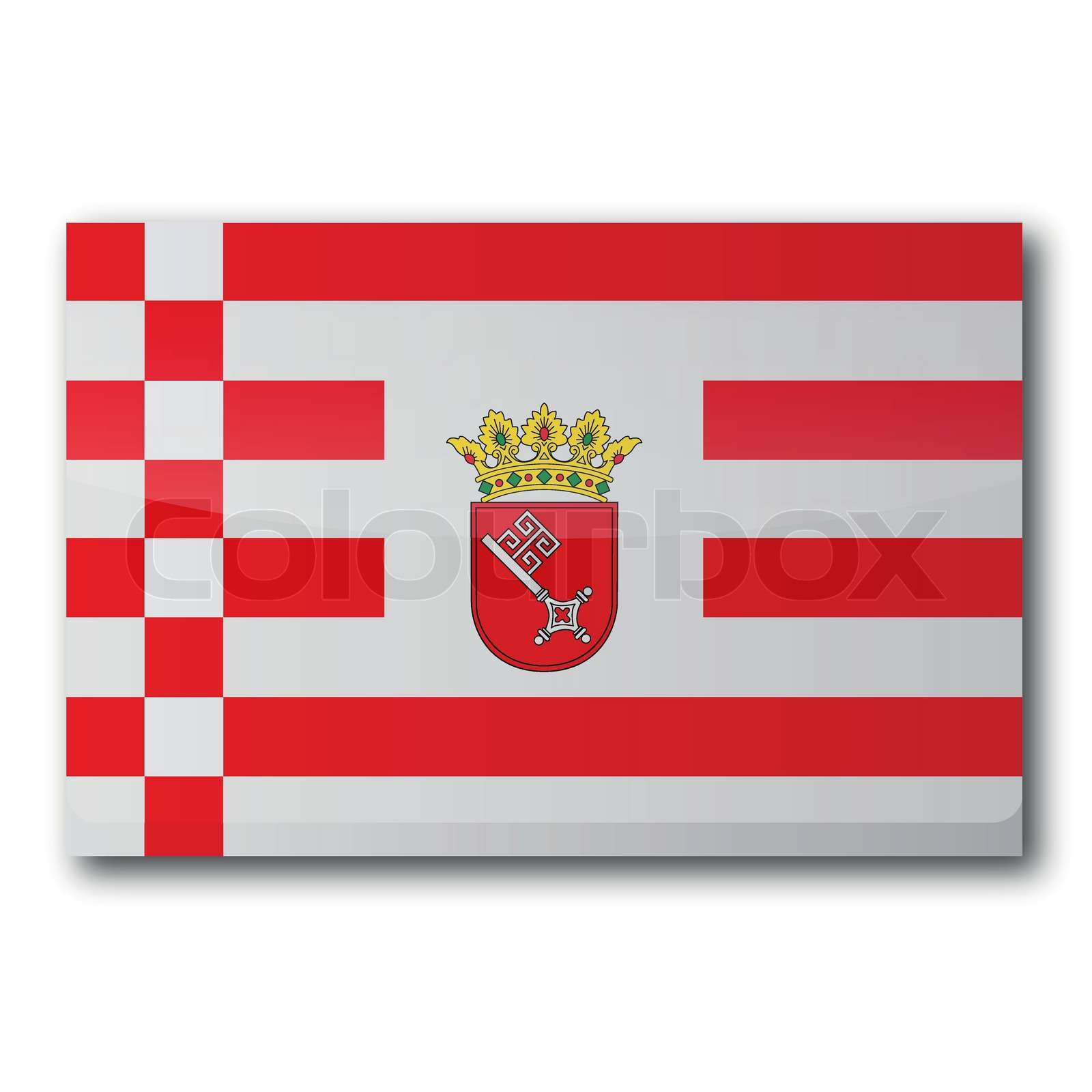 Flagge Bremen StockVektor Colourbox