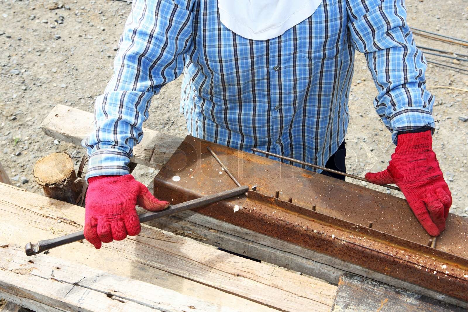 Rebar bending Stock image Colourbox