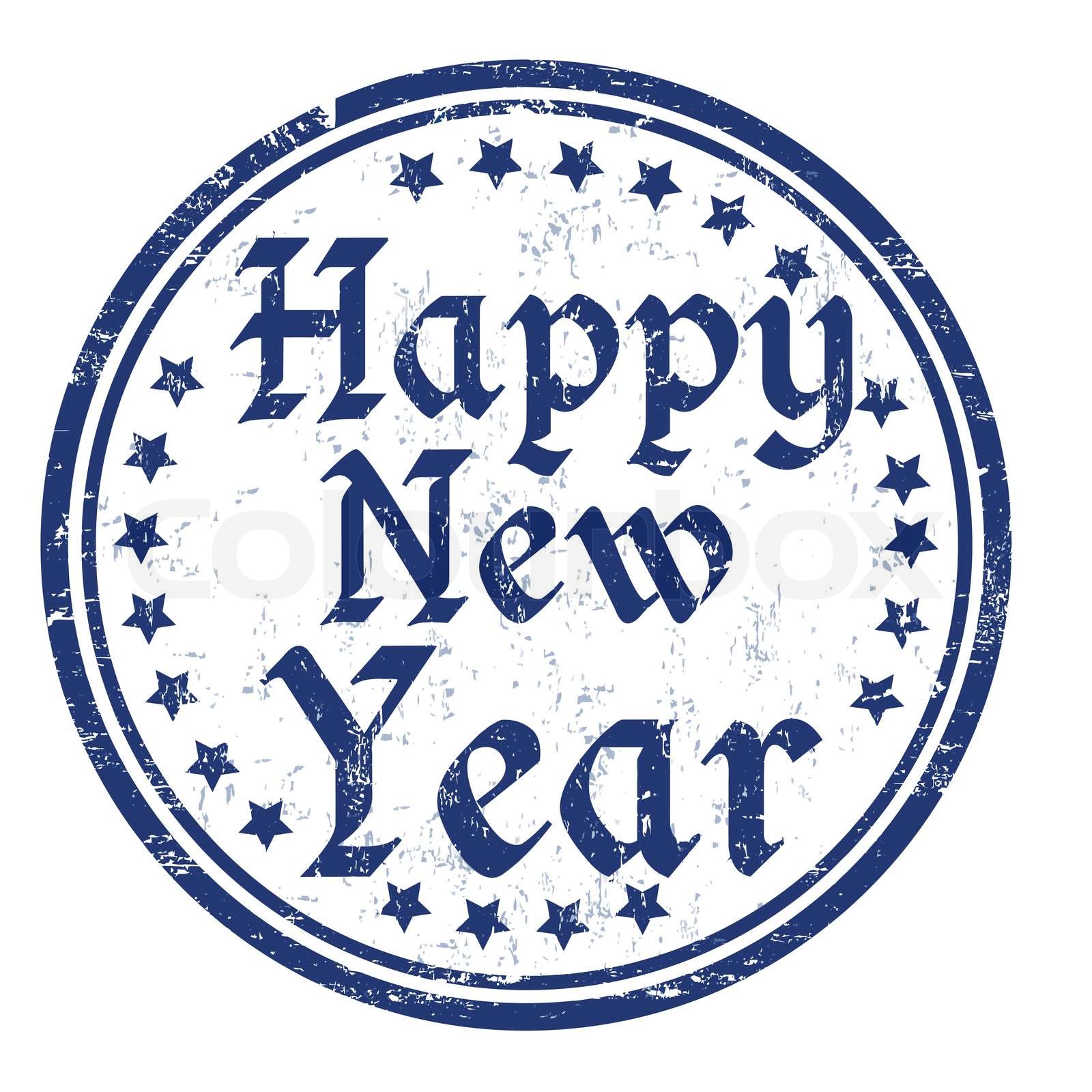 Happy New Year stamp | Stock vector | Colourbox