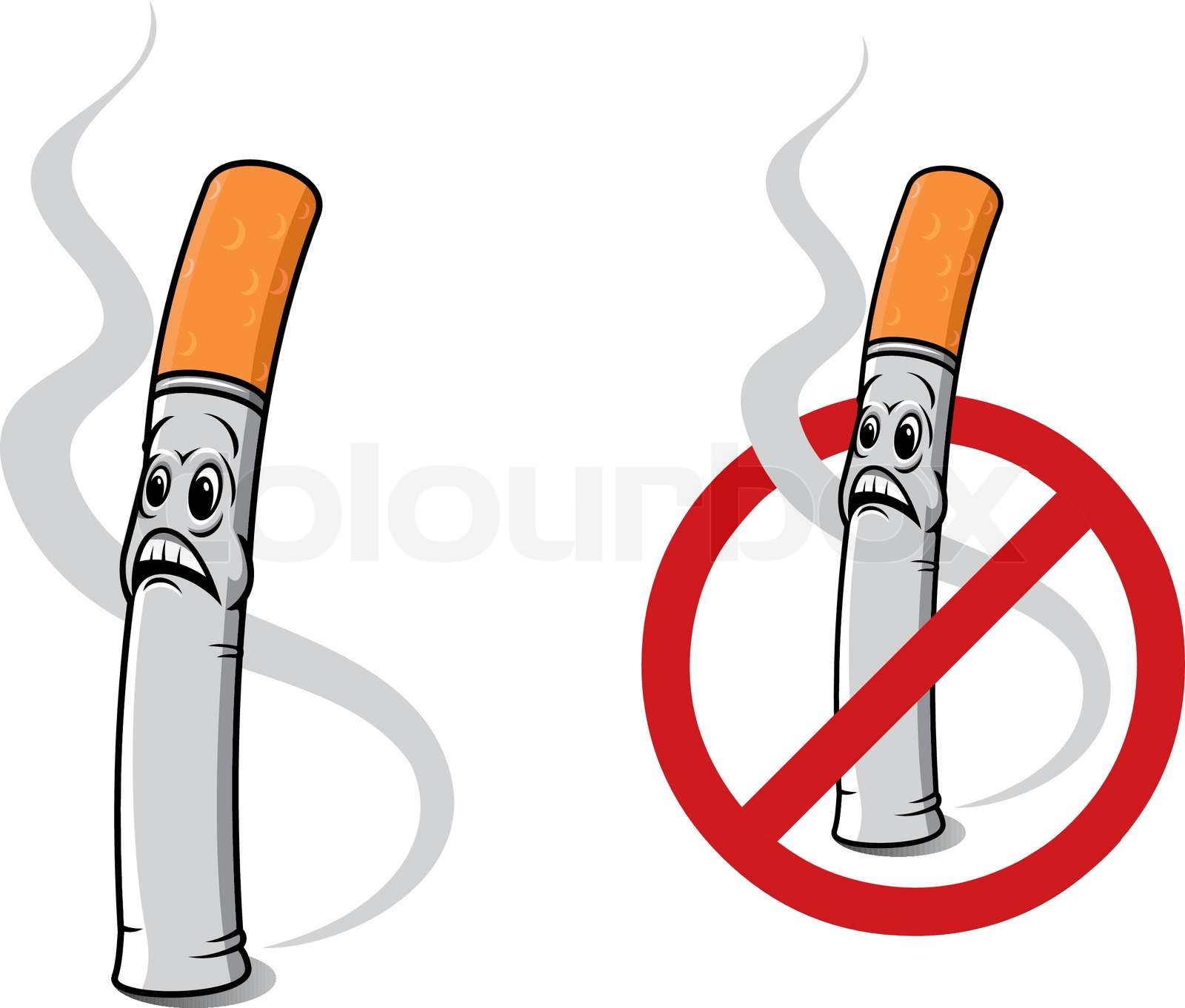 Cartoon cigaret | Stock vektor | Colourbox