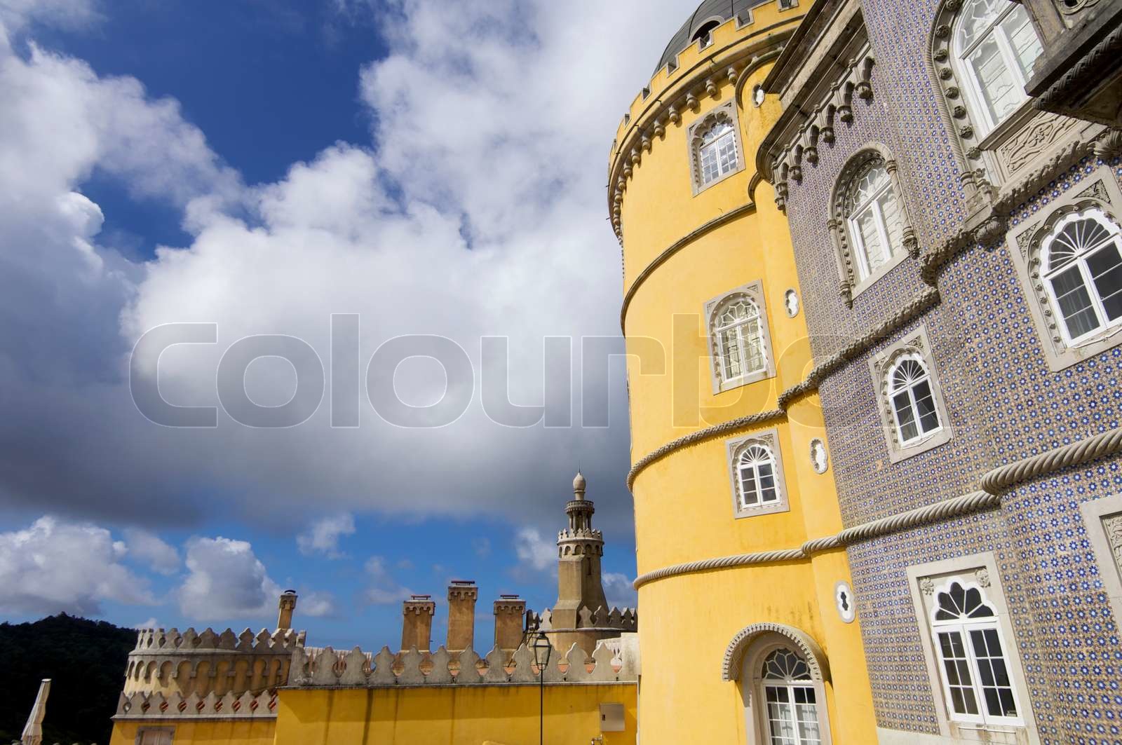 sintra palace Stock image Colourbox