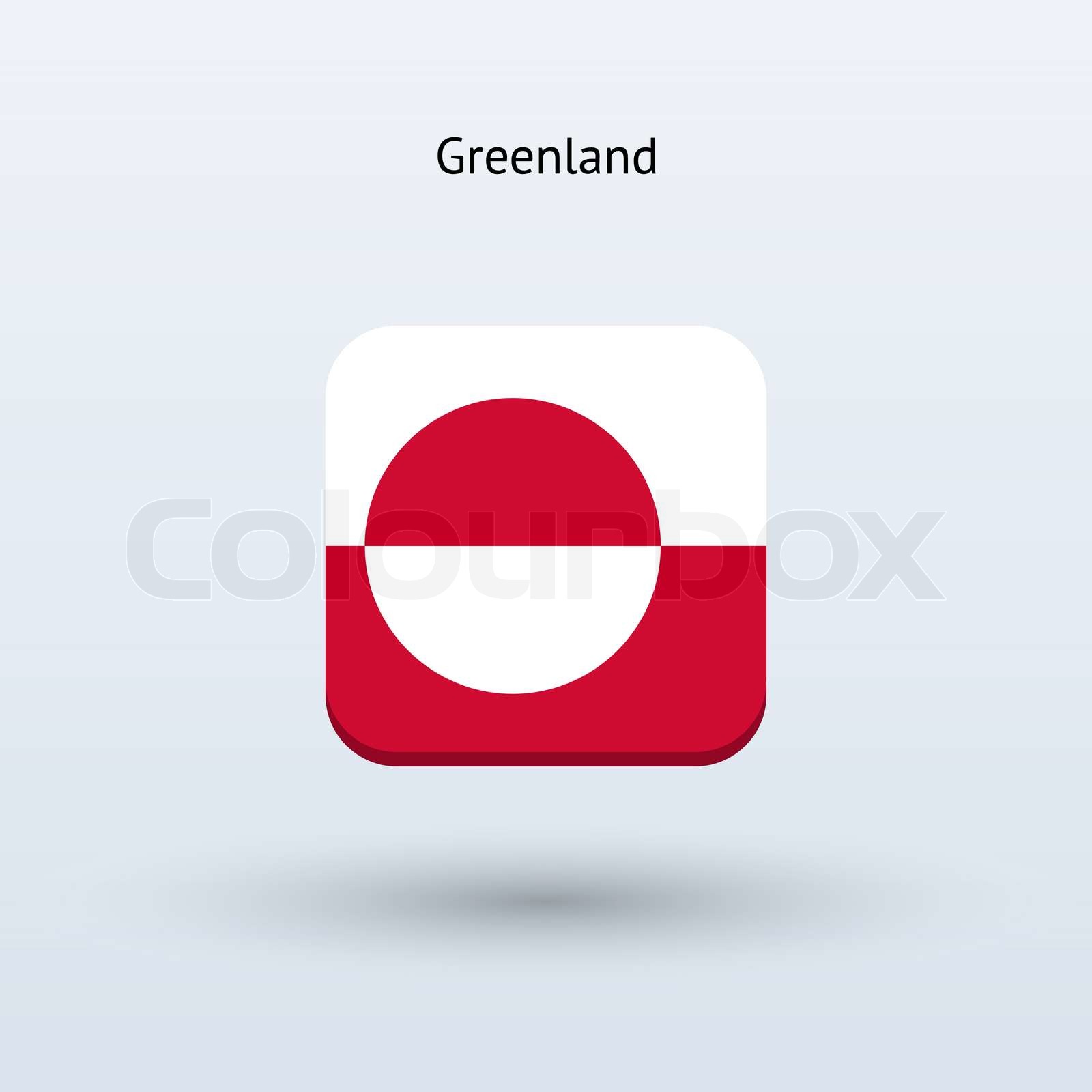 Mini Aufkleber Set – Rechteckige Grönland-Flaggen Sticker, Selbstklebend, 33x20mm