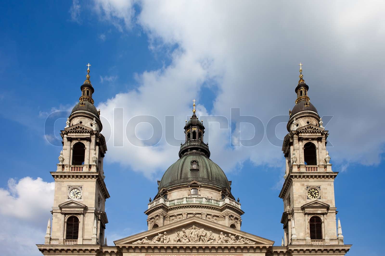 St Stephen's Basilica Dome and Bell Towers | Stock image | Colourbox