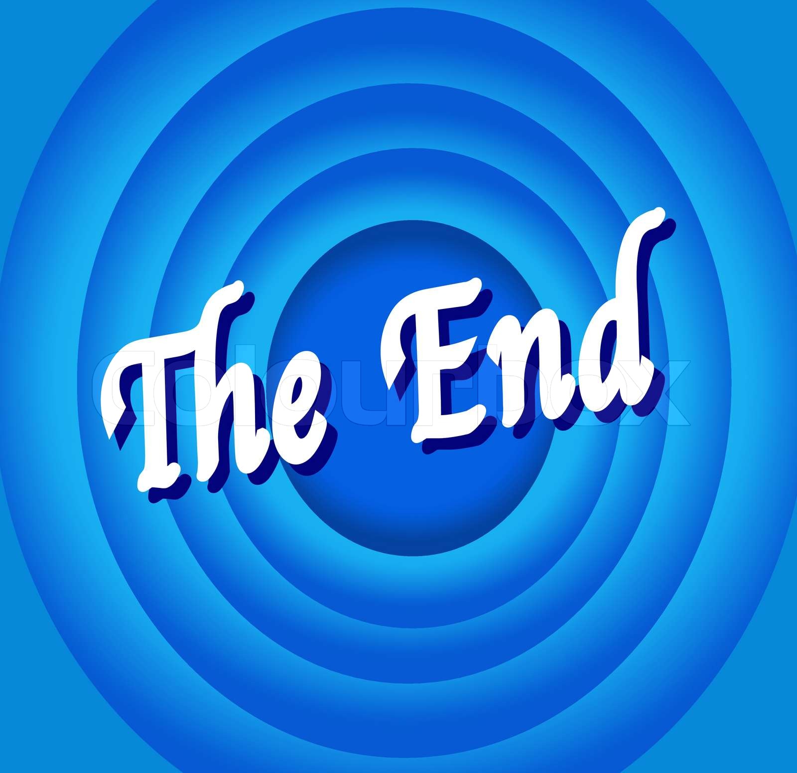 The End Movie Stock vector Colourbox