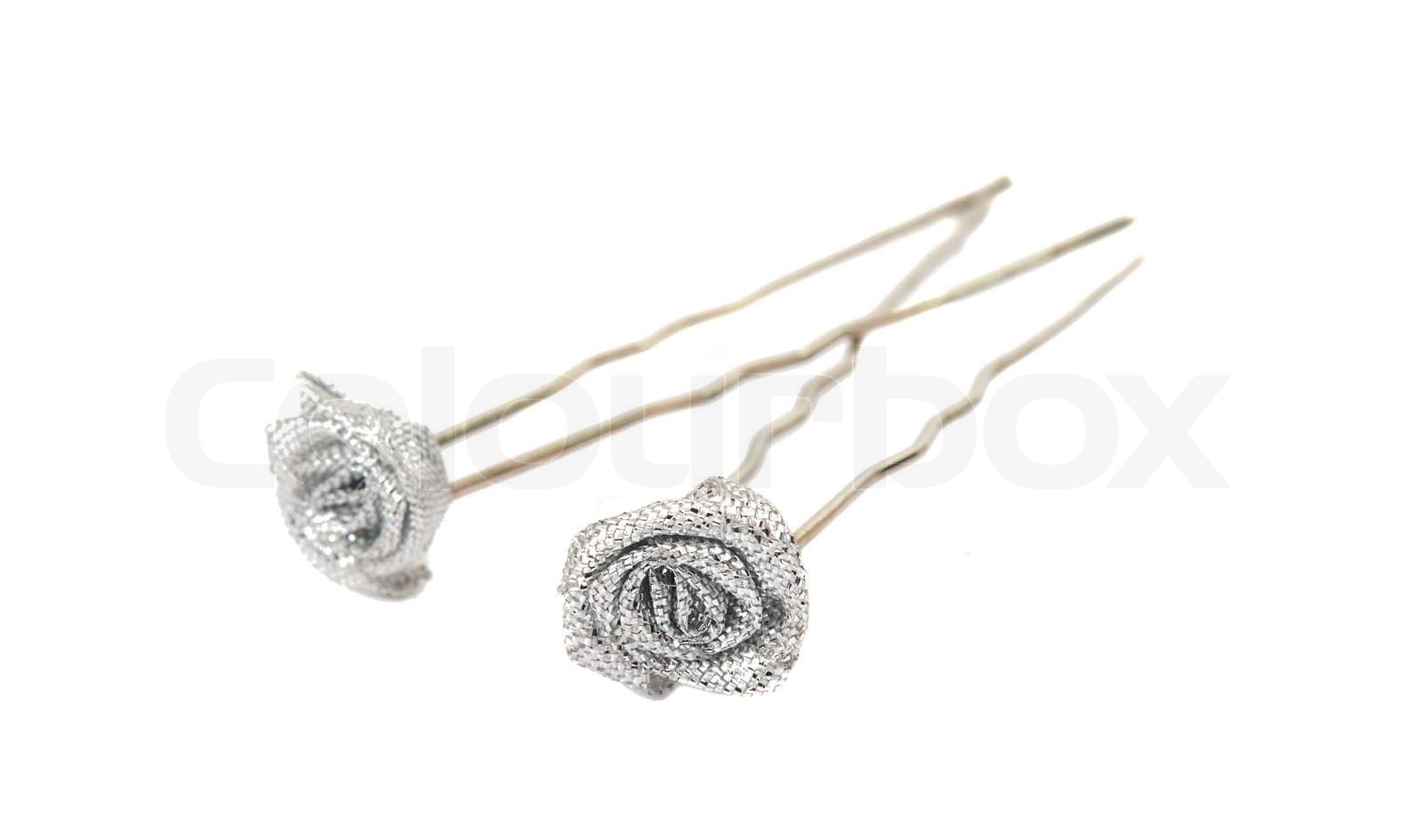 hairpins isolated | Stock image | Colourbox