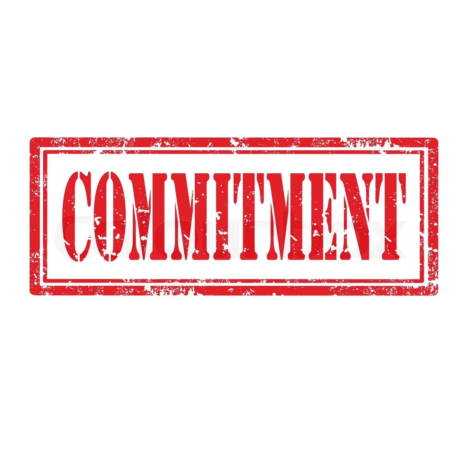 Commitment stamp Stock vector Colourbox Commitment stamp Stock vector Colourbox