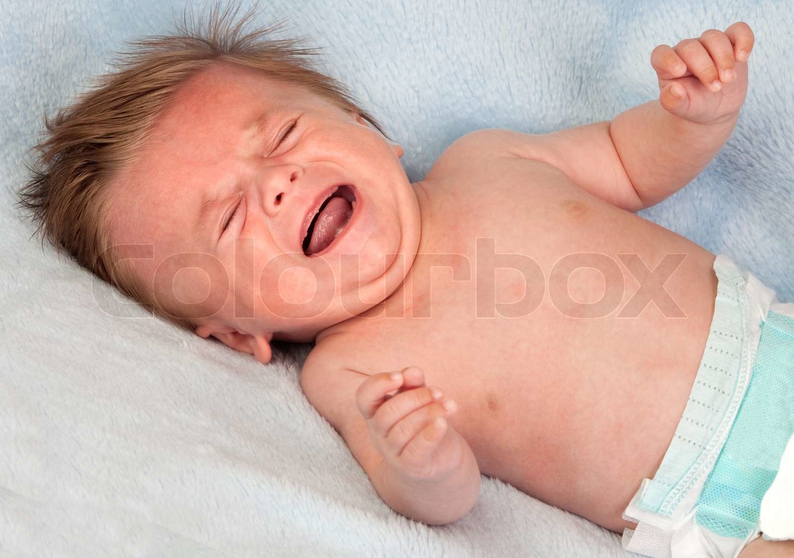 baby, weinen, kinder | Stock Bild | Colourbox