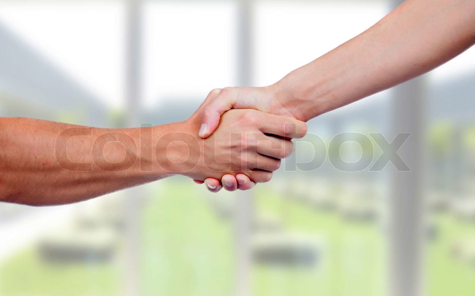 People closing a deal | Stock image | Colourbox