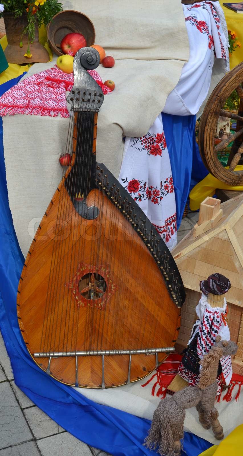 musical instrument bandura Stock image Colourbox