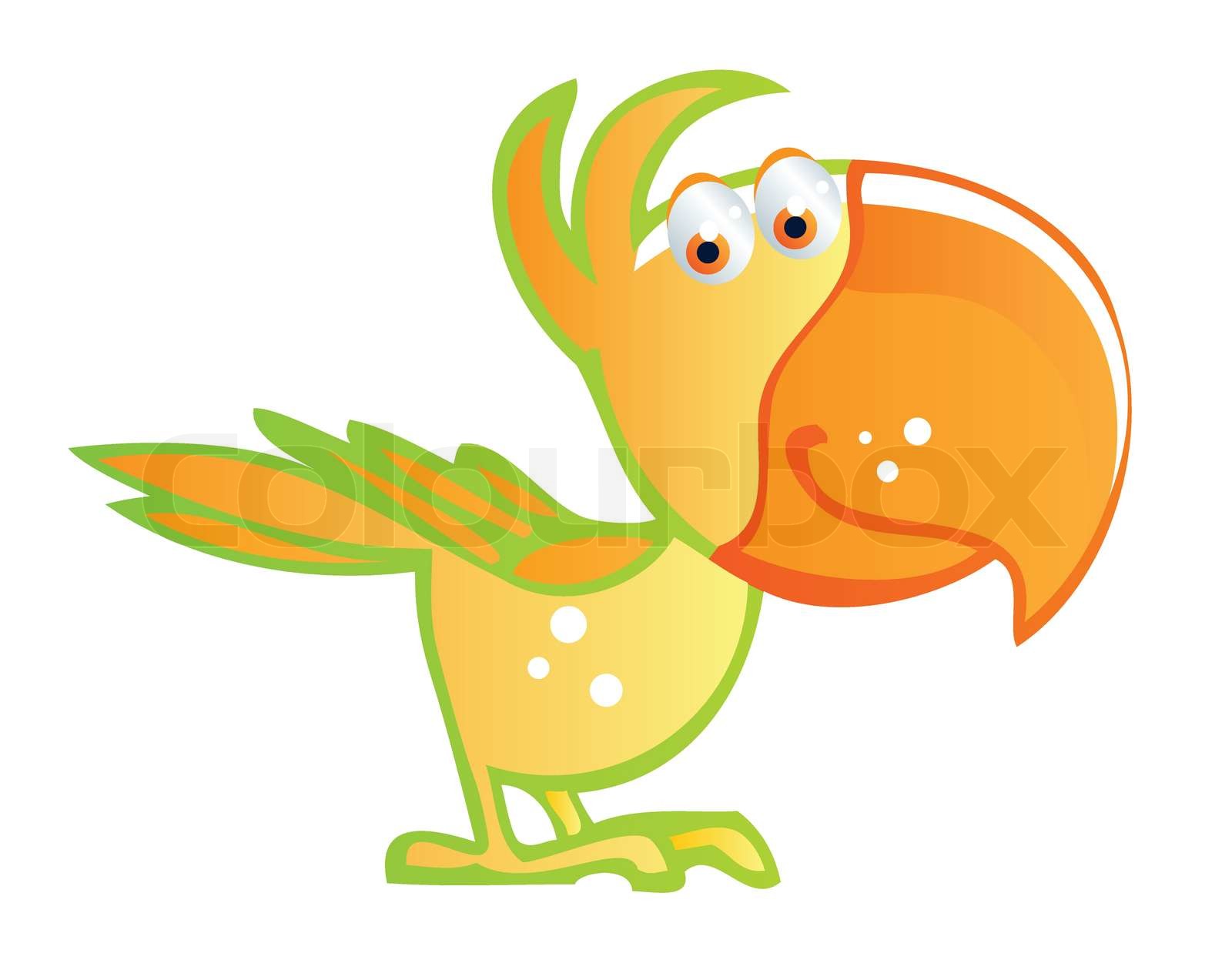 baby bird cartoon | Stock vector | Colourbox