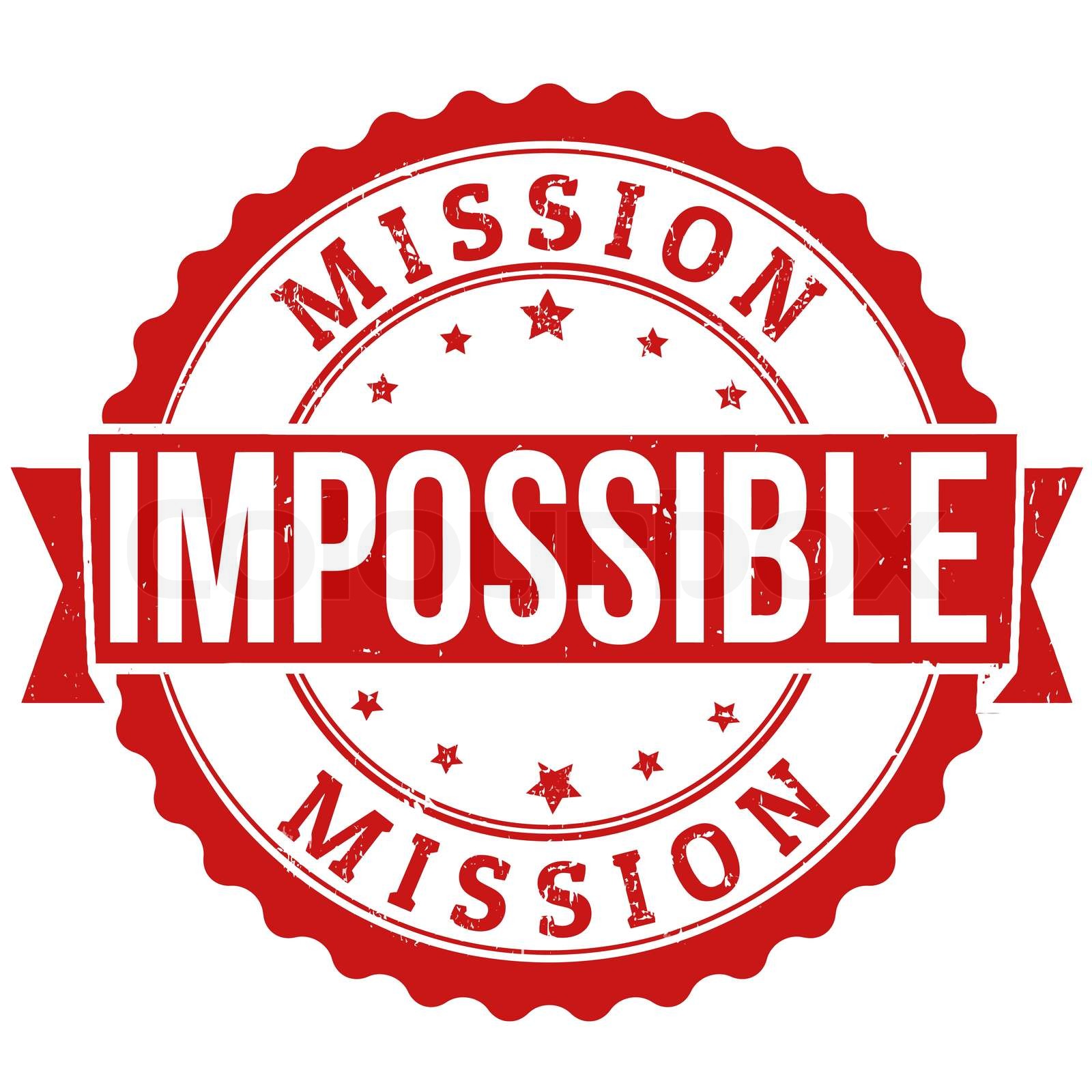 Mission impossible stamp | Stock vector | Colourbox