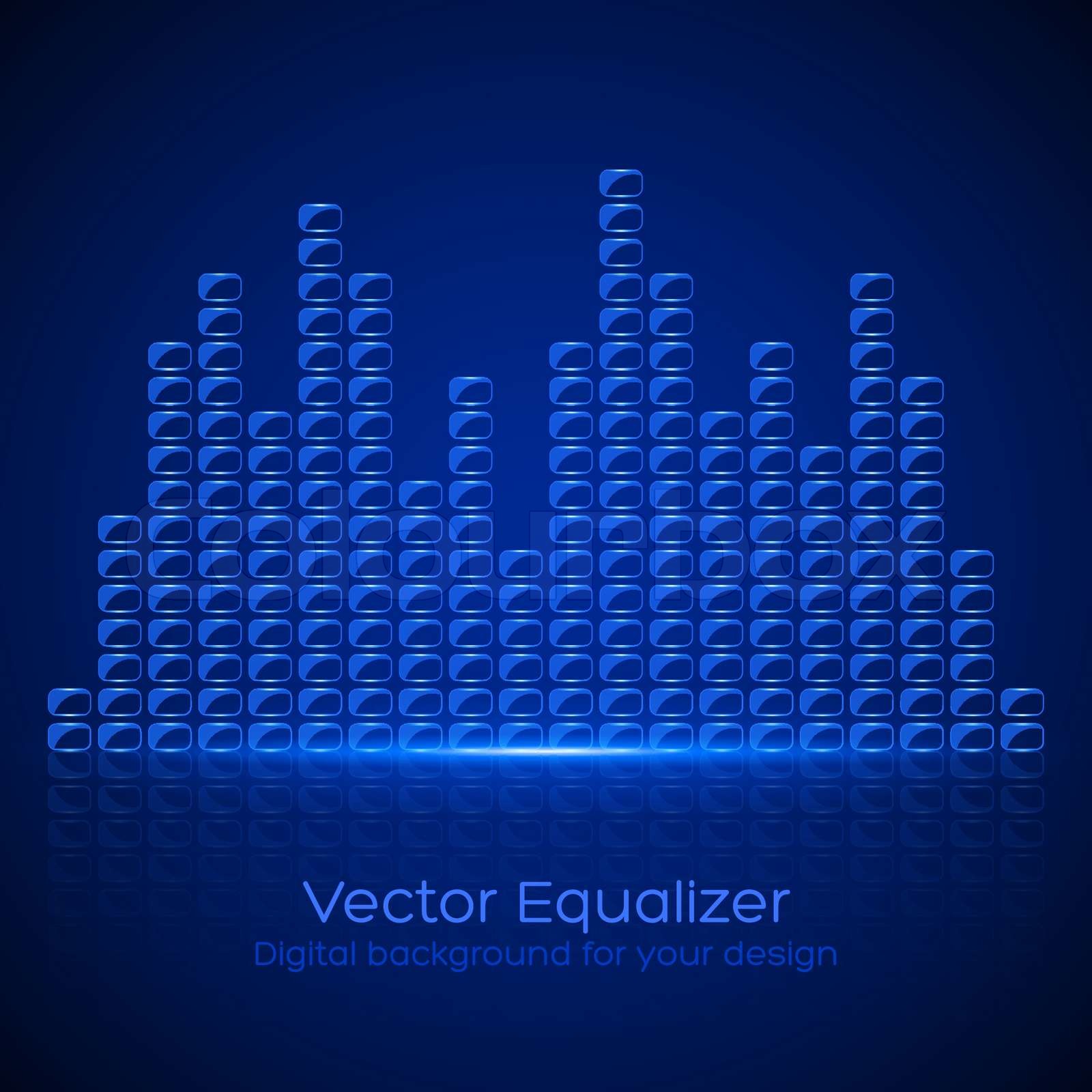 Glass Equalizer Stock vector Colourbox