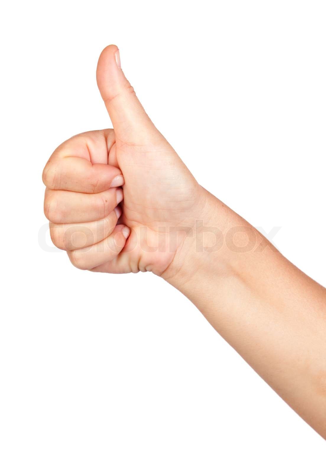 Hand making the sign of Ok | Stock image | Colourbox