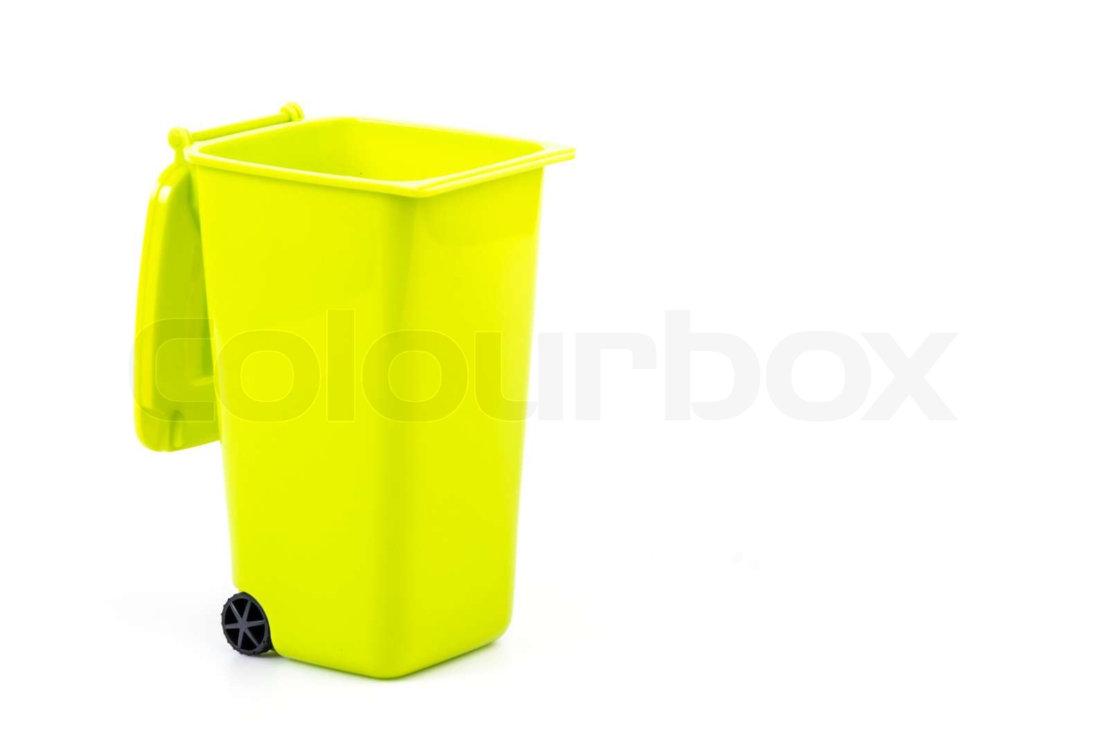 Green bin Stock image Colourbox