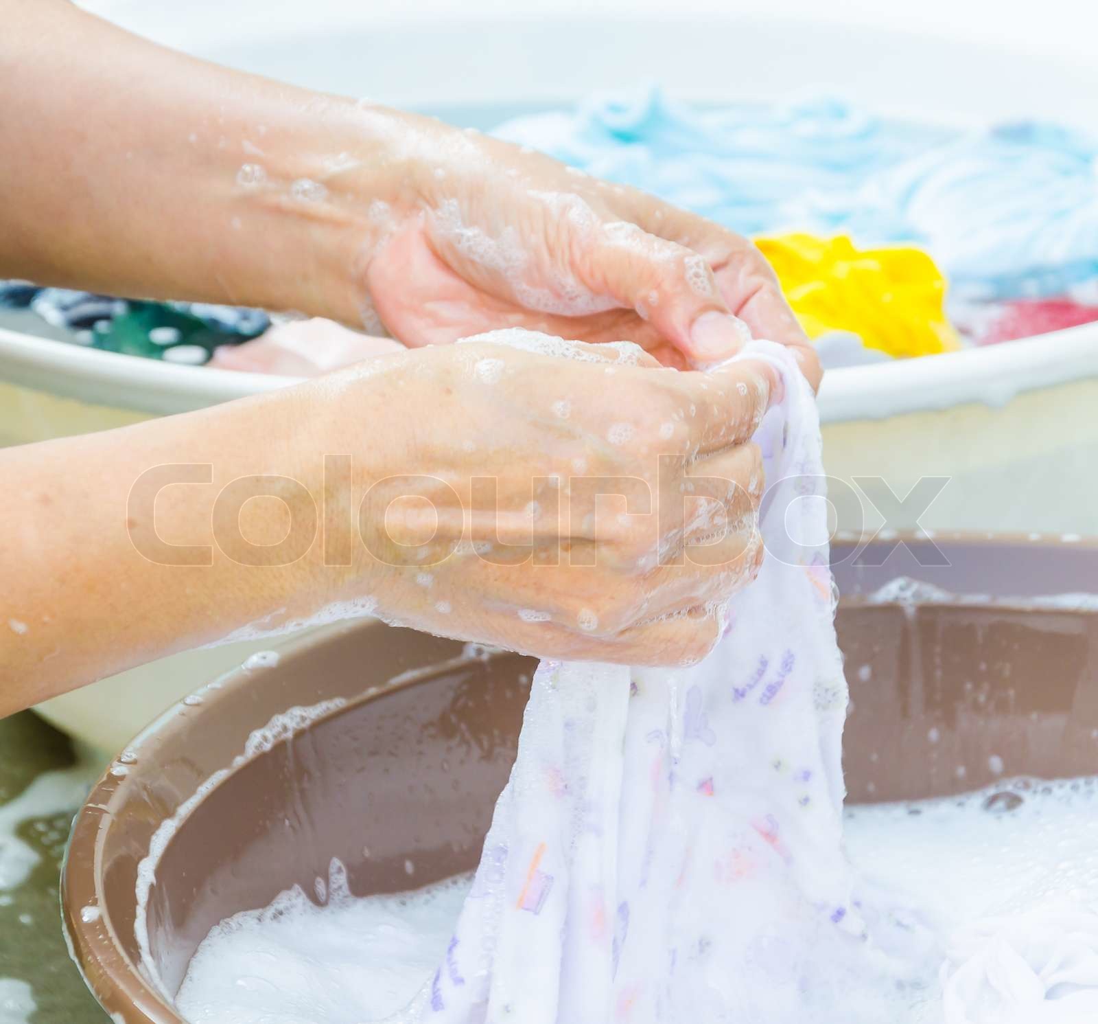 Washing Stock image Colourbox