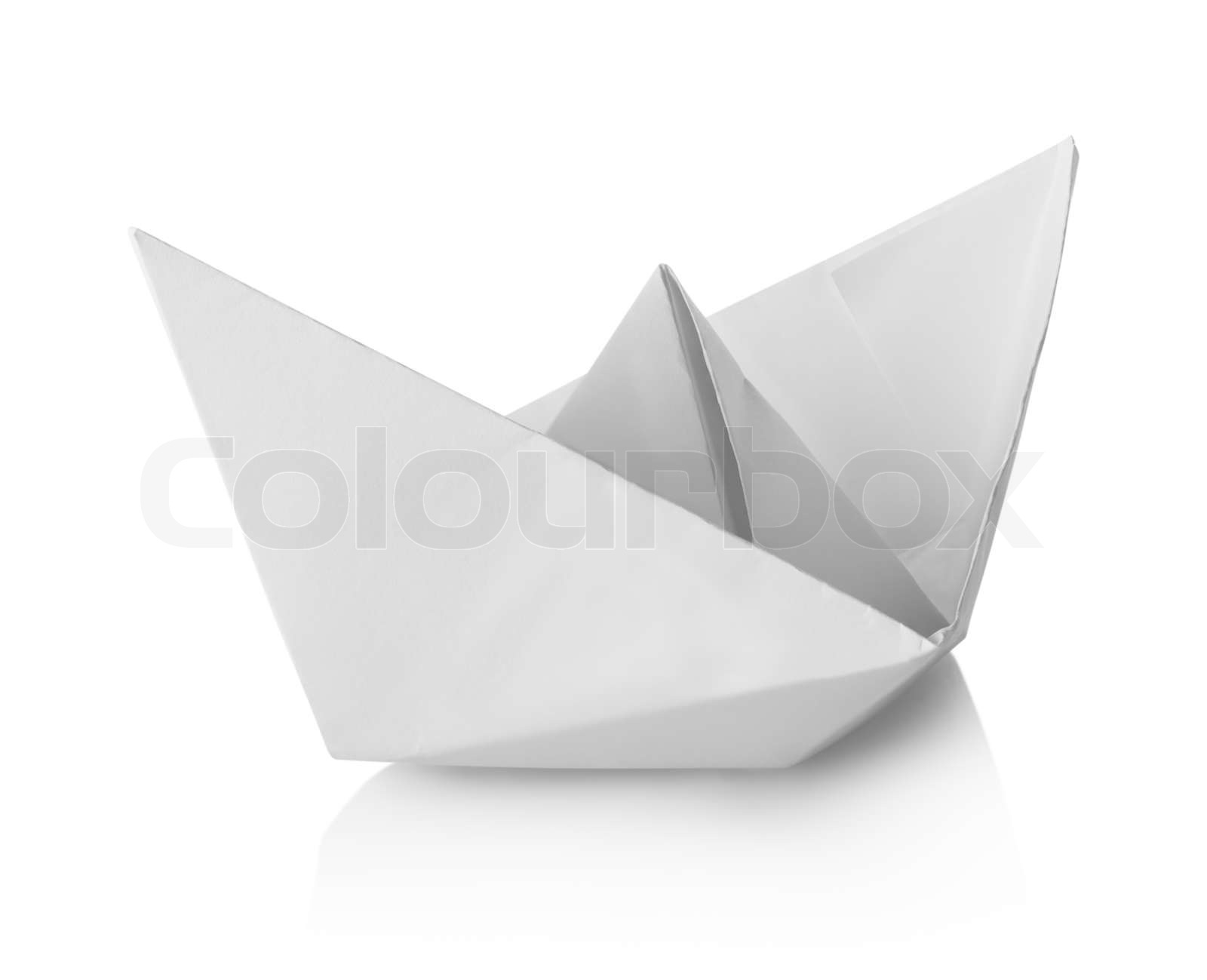 Paper Ship Stock Image Colourbox