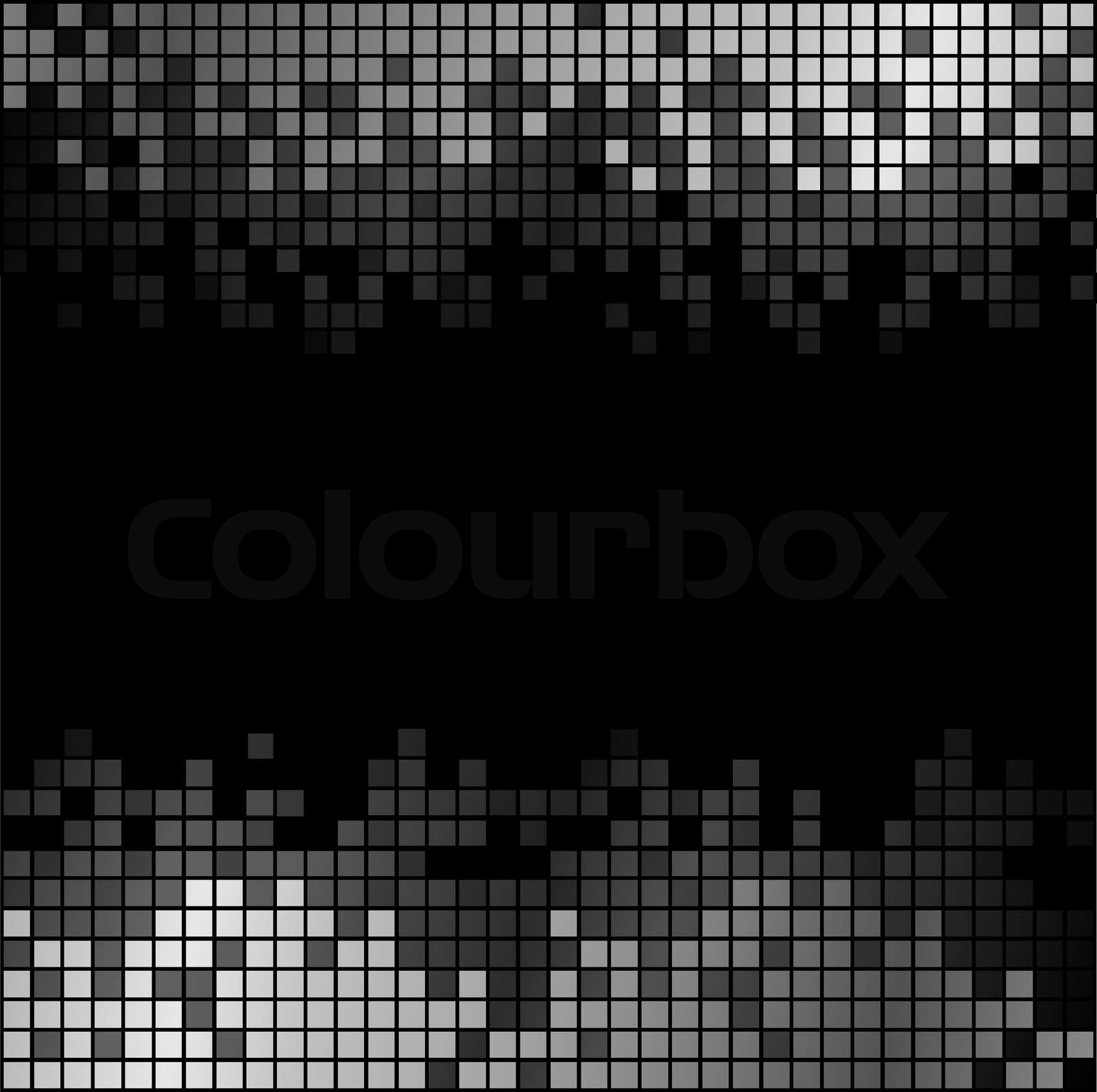 Abstract background with black and white pixels | Stock vector | Colourbox