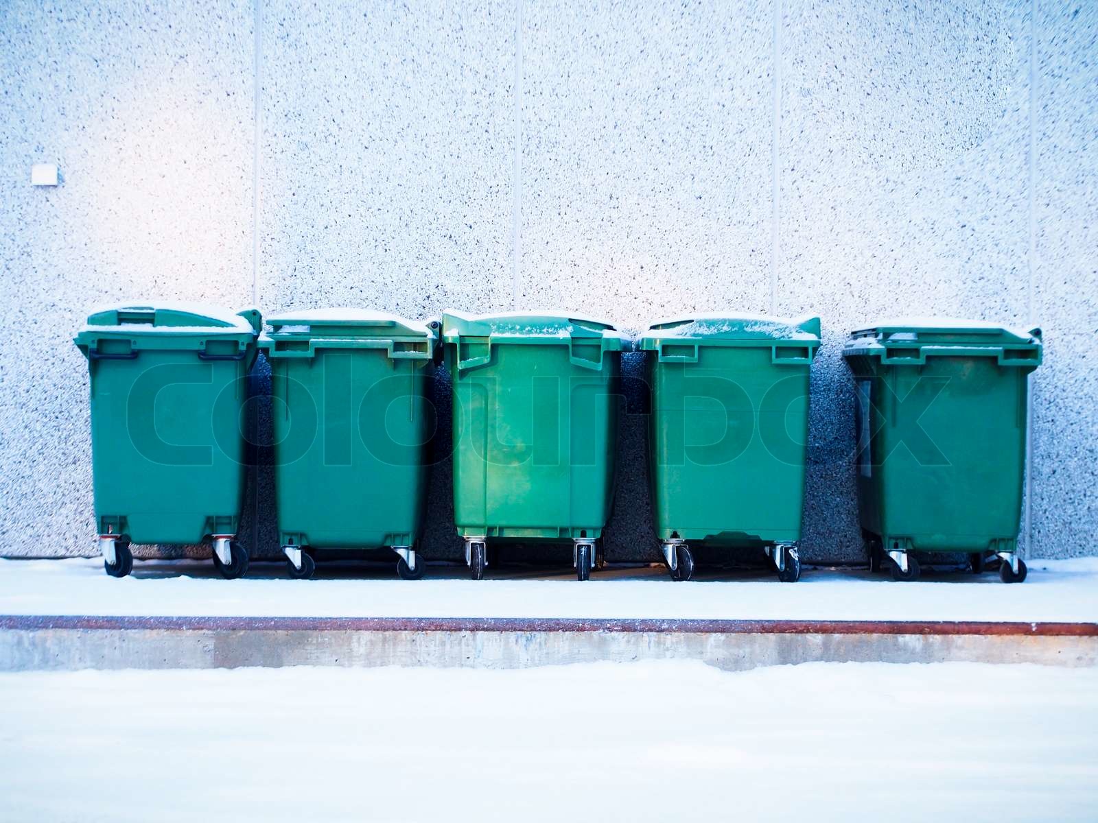 Waste Containers Stock image Colourbox