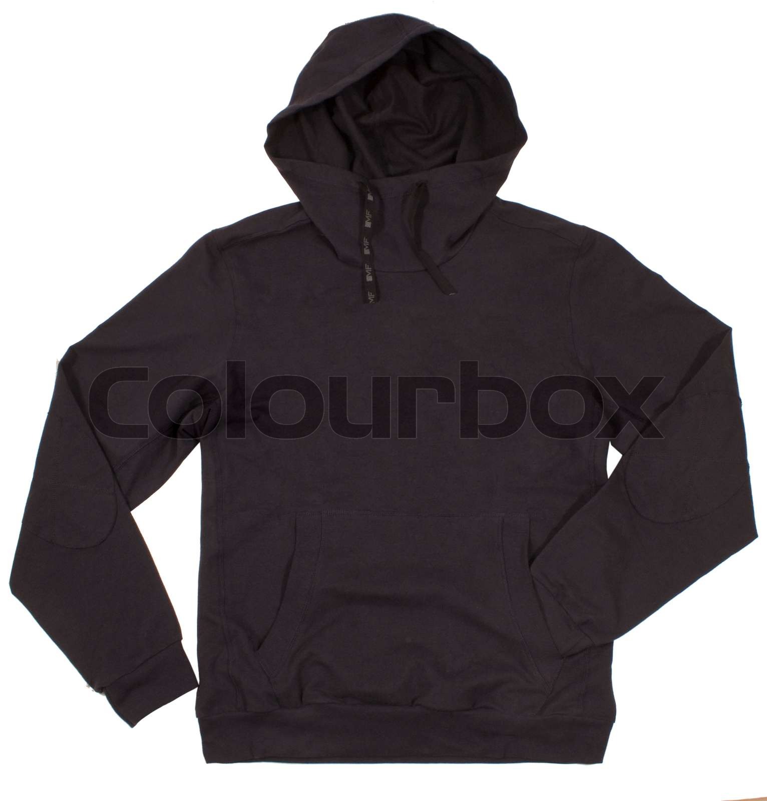 Black hoodie isolated on white Stock image Colourbox