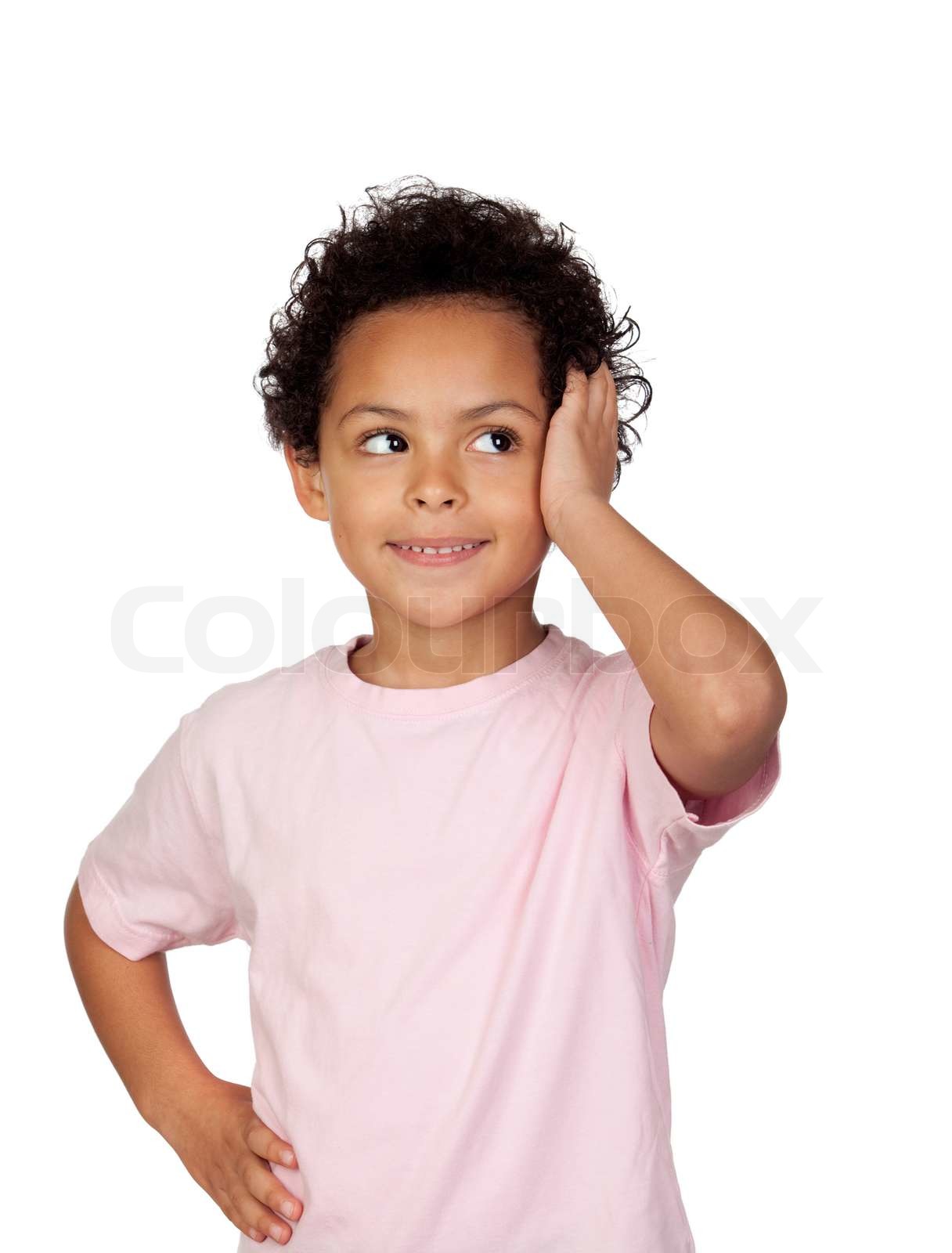 Pensive Latin Child Stock Image Colourbox Pensive Latin Child Stock Image Colourbox