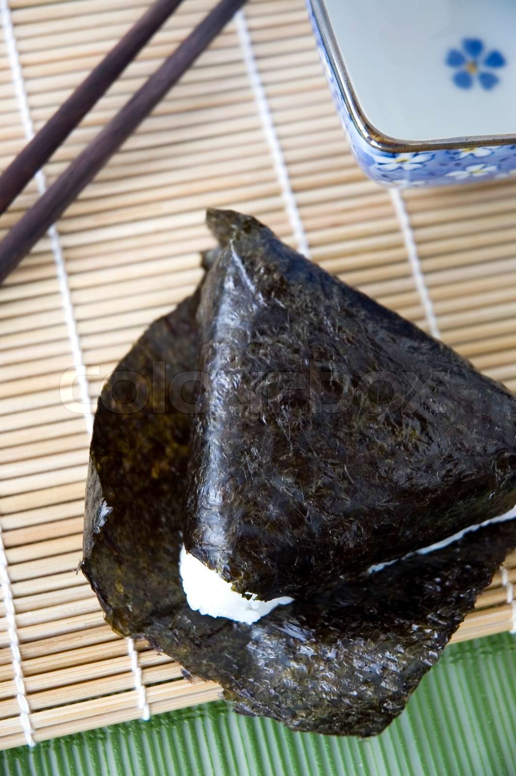 seaweed with rice Stock image Colourbox