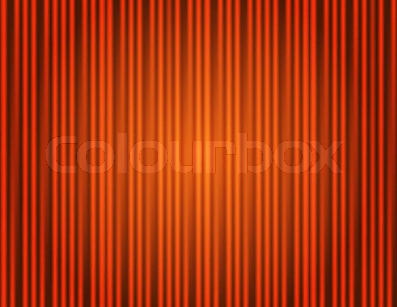 Curtain orange closed with light spots Stock vector Colourbox