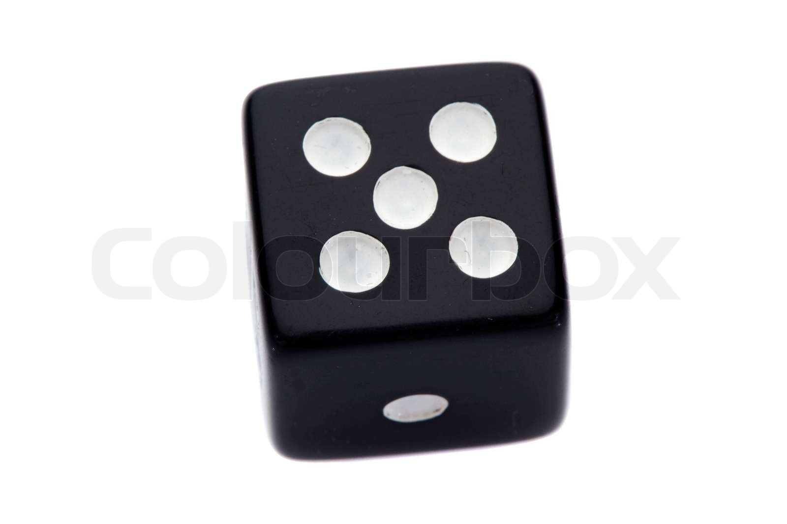 Black dice Stock image Colourbox