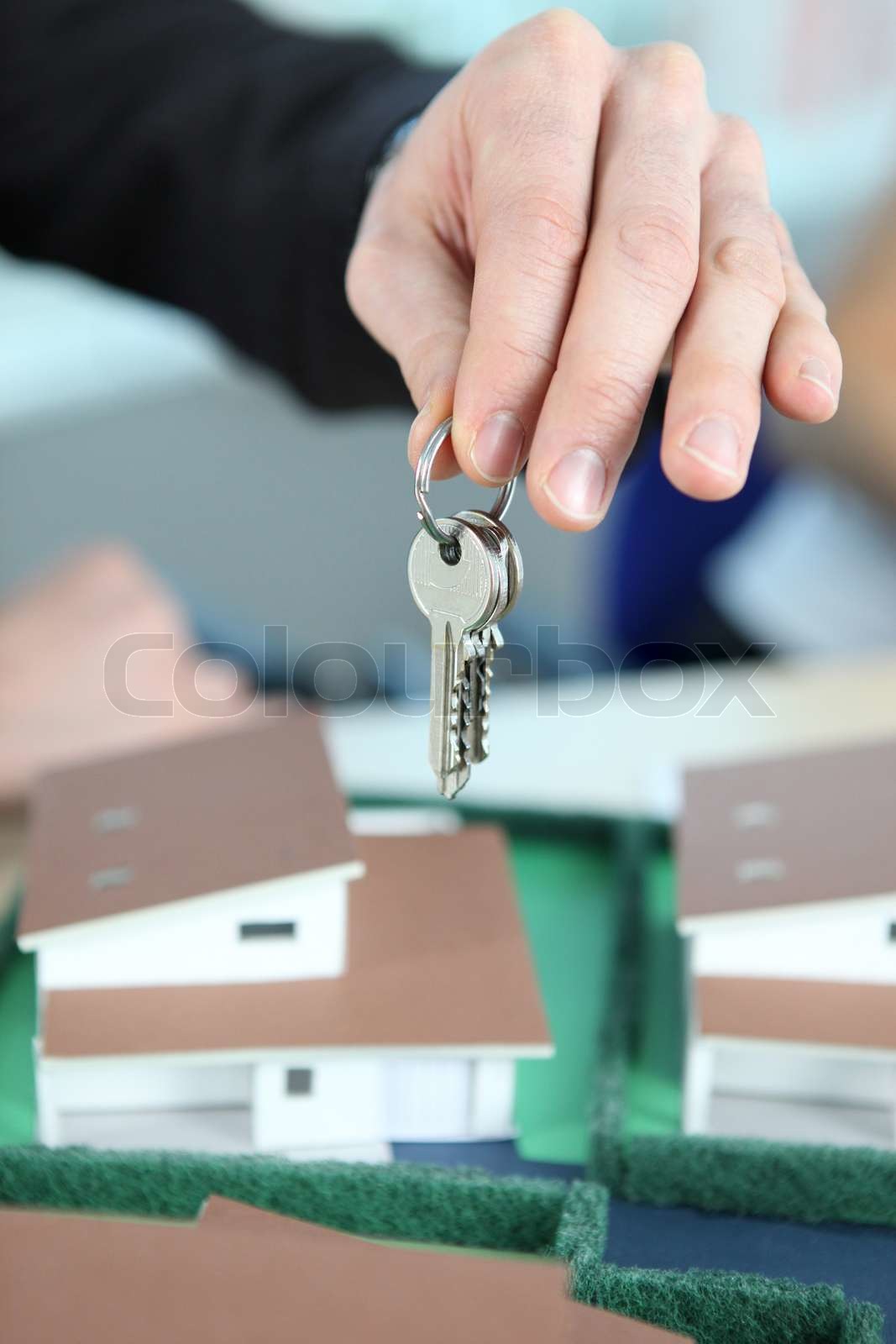 Keys handover | Stock image | Colourbox