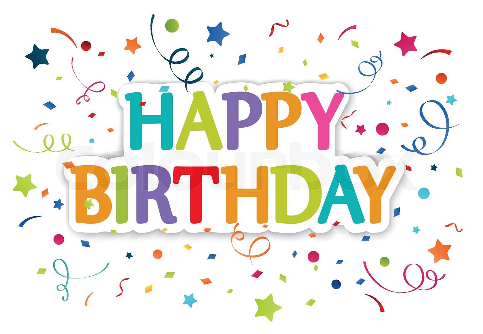Happy birthday greetings | Stock vector | Colourbox