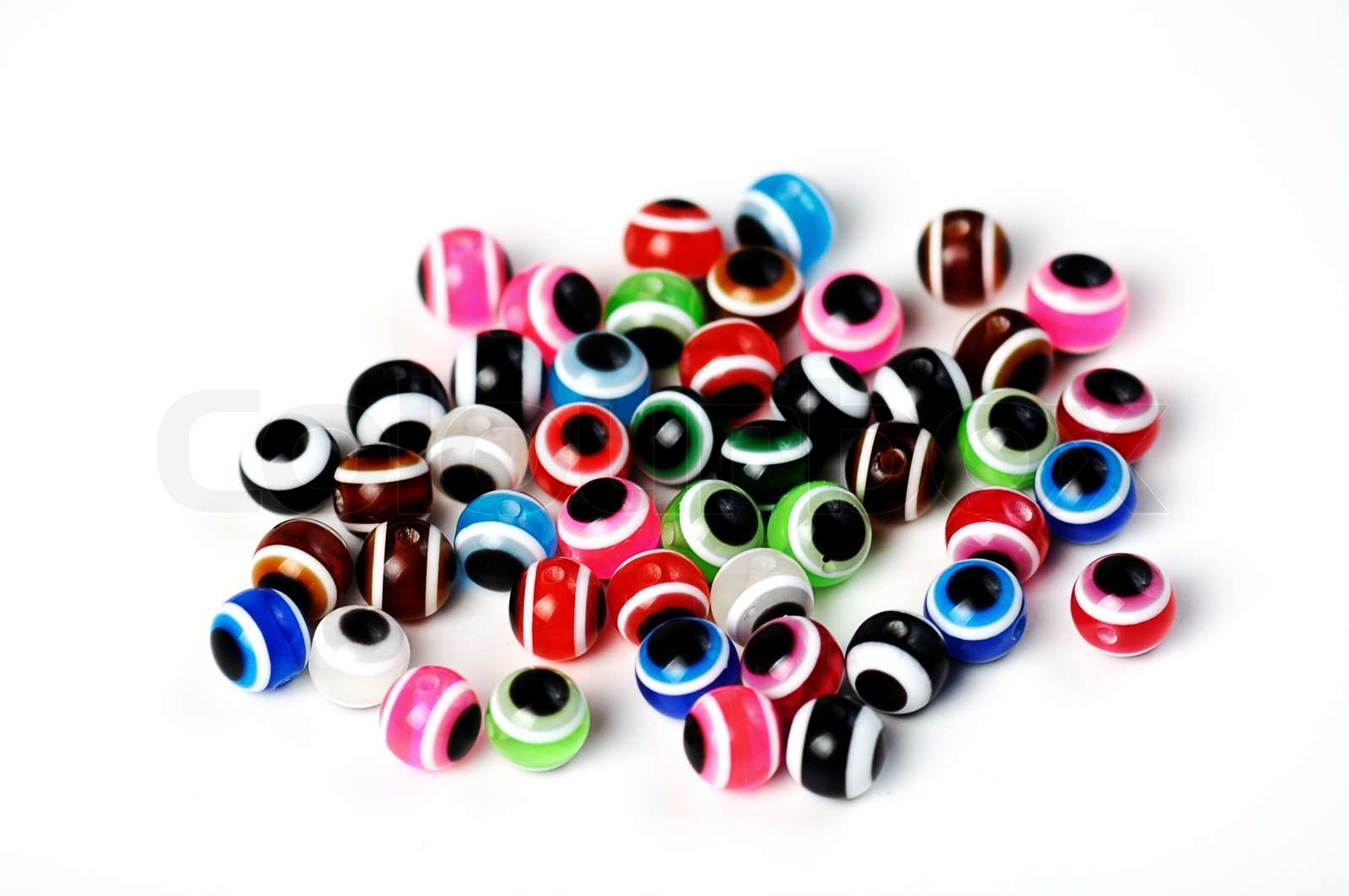 farbigen beads Stock Bild Colourbox