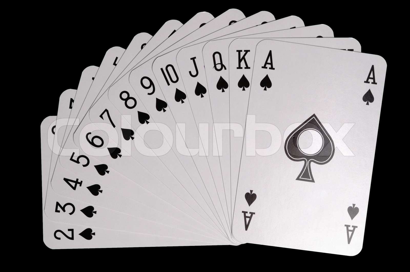 suit of spades Stock image Colourbox