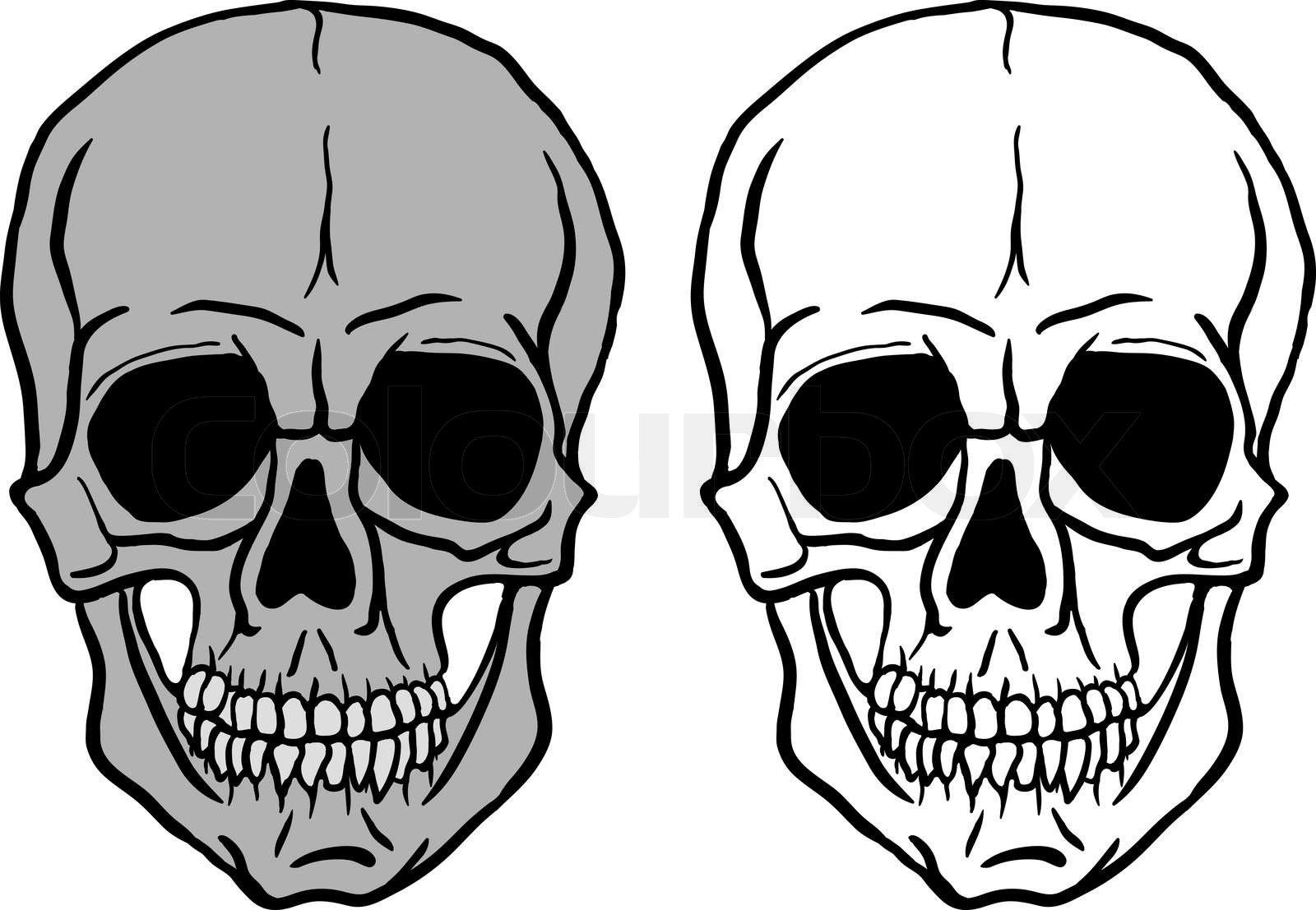 Satz der Totenschädel - vector  Stock-Vektor  Colourbox